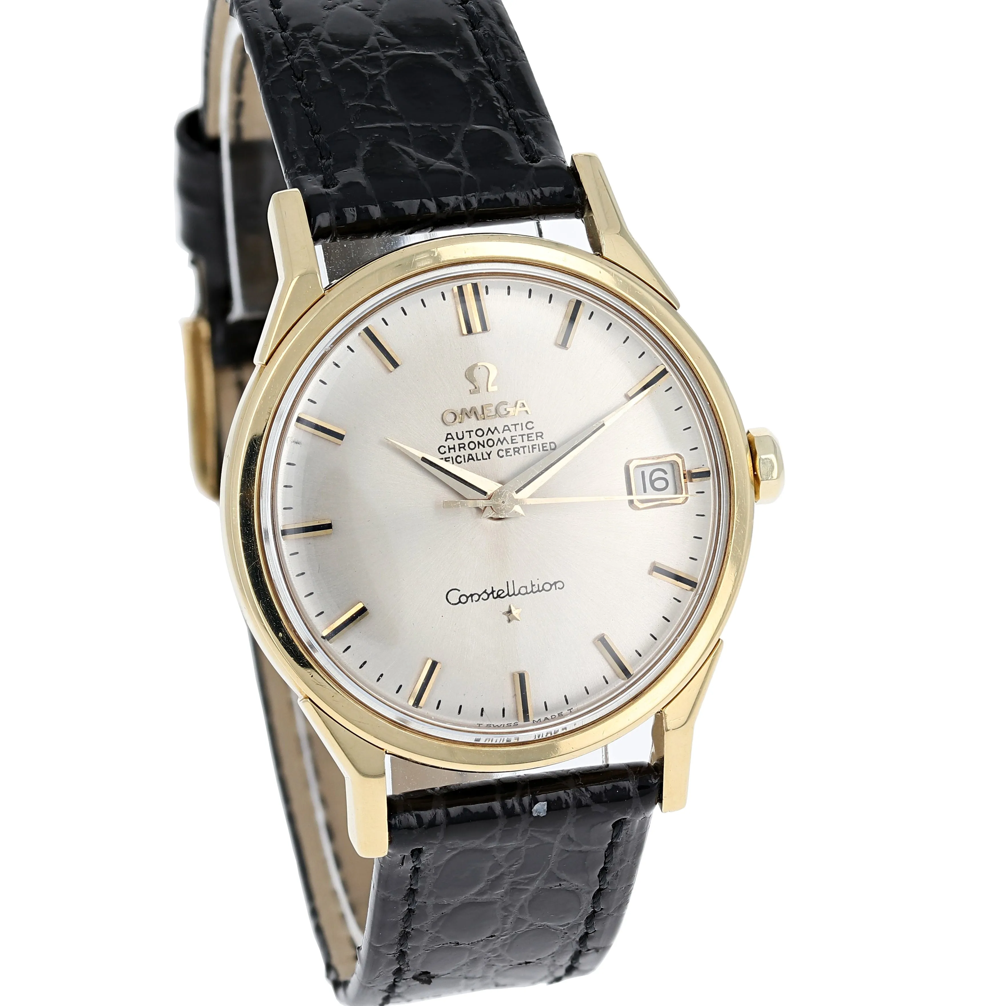 Omega Constellation Calendar 168.005 Cal. 561 Automatic c. 1963 18k Yellow Gold 34 mm