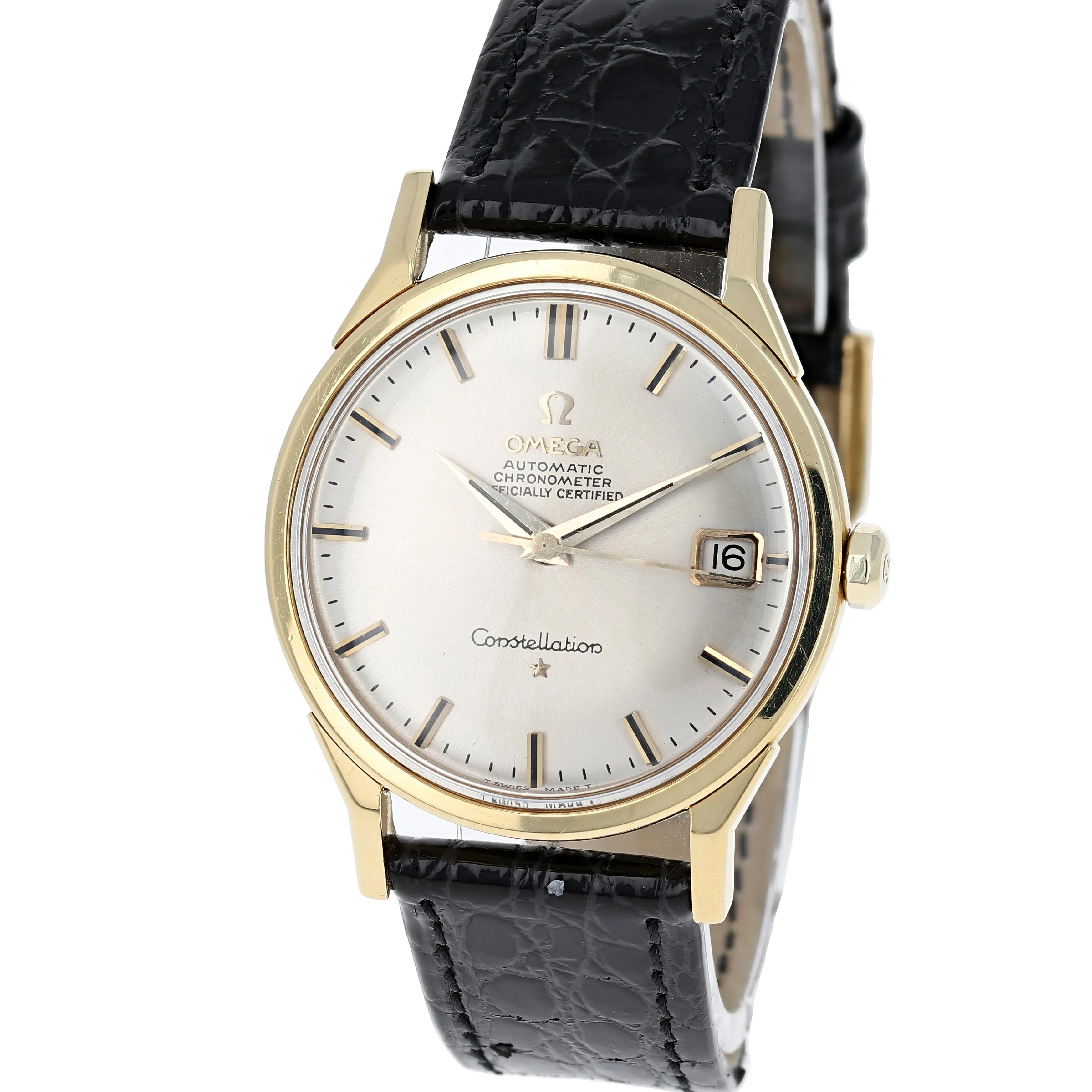 Omega Constellation Calendar 168.005 Cal. 561 Automatic c. 1963 18k Yellow Gold 34 mm