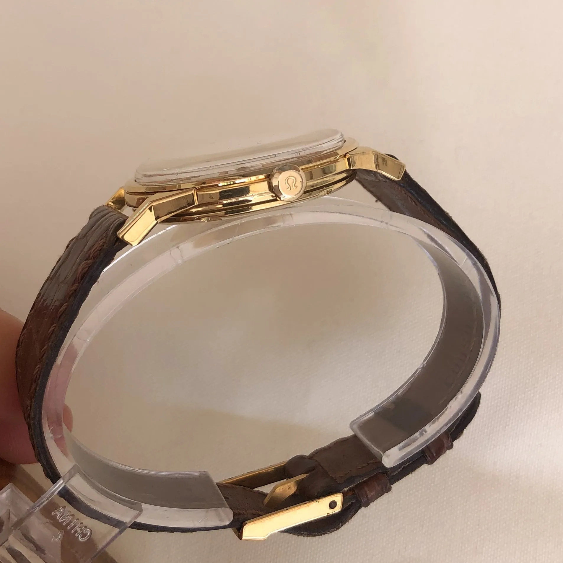 Omega Constellation Pie Pan 14900 Cal. 551 c. 1962 Unpolished 18k Yellow 34 mm