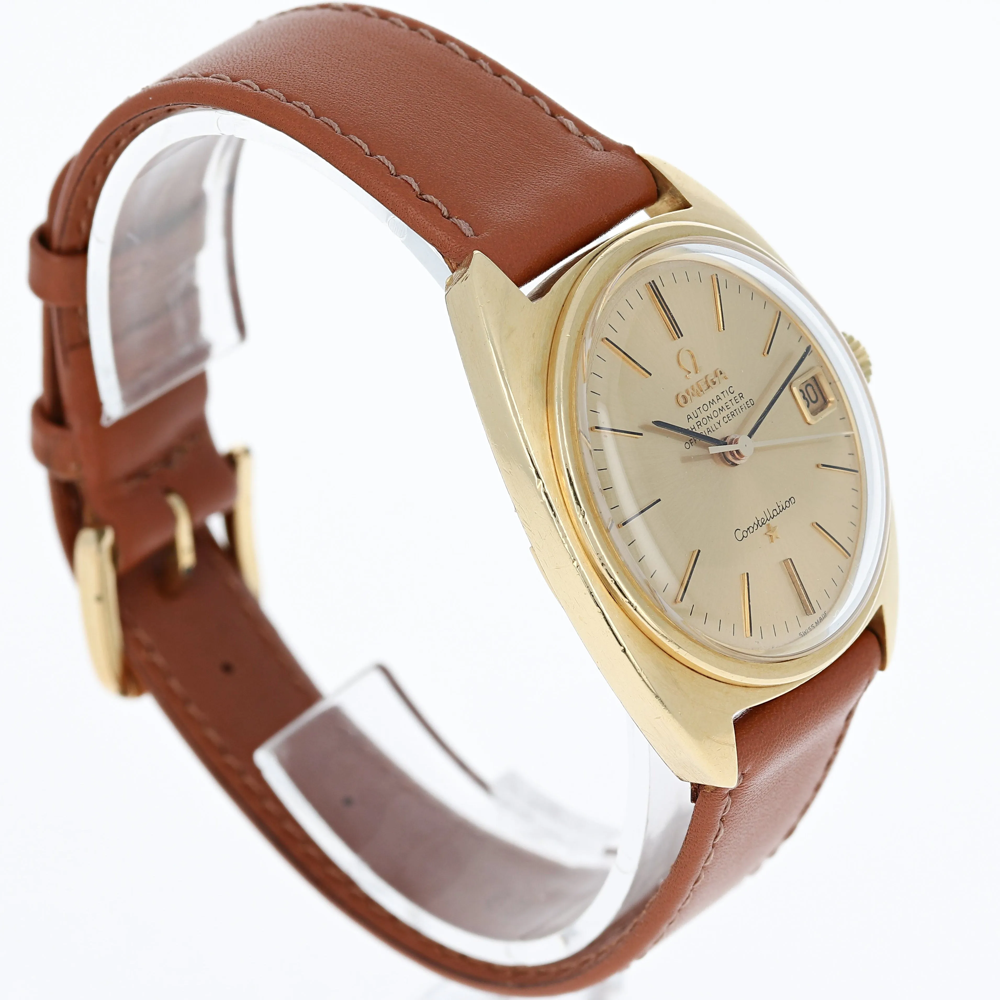 Omega Constellation "C" 168.009 Automatic Cal. 564 c 1966 18k Yellow Gold 35 mm