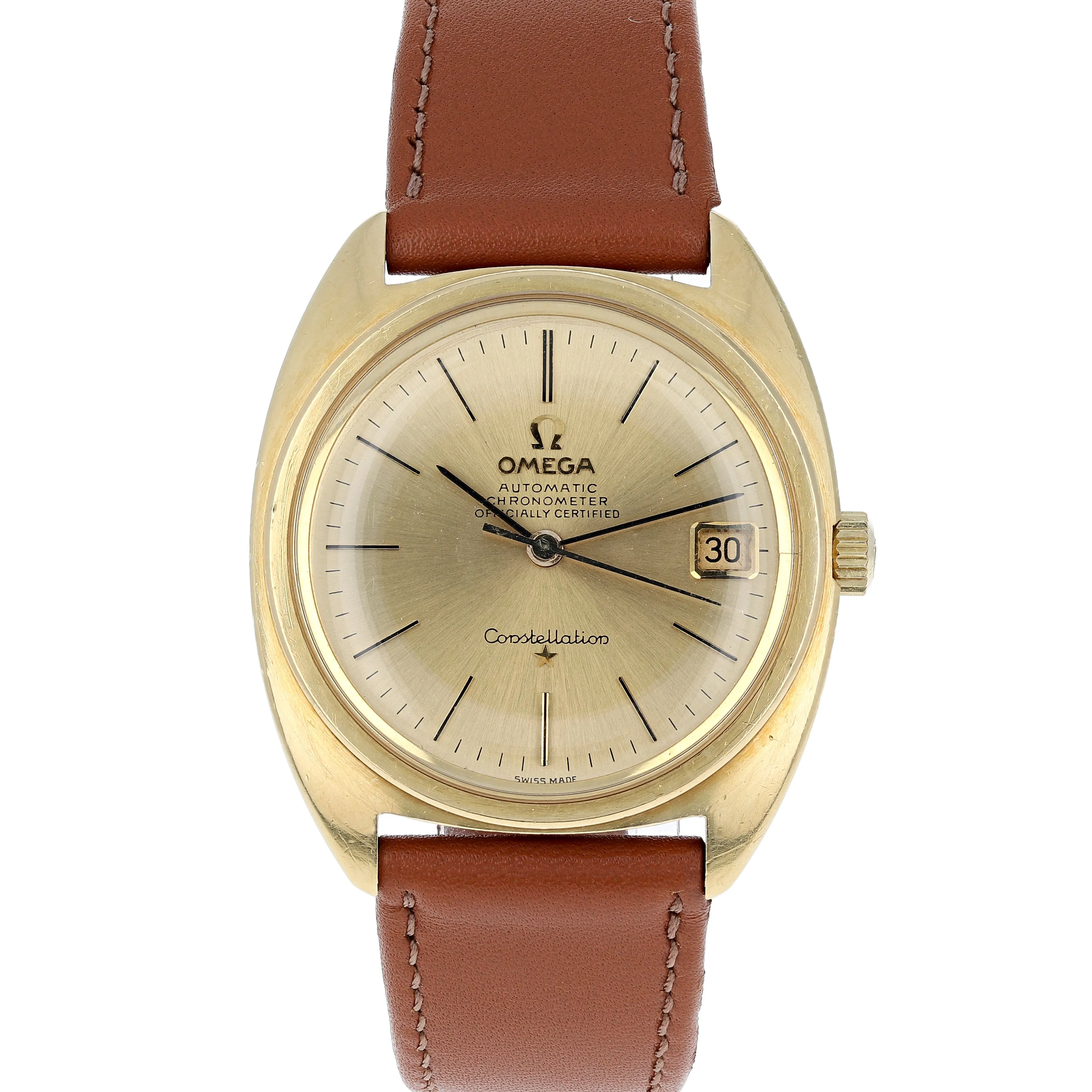 Omega Constellation "C" 168.009 Automatic Cal. 564 c 1966 18k Yellow Gold 35 mm