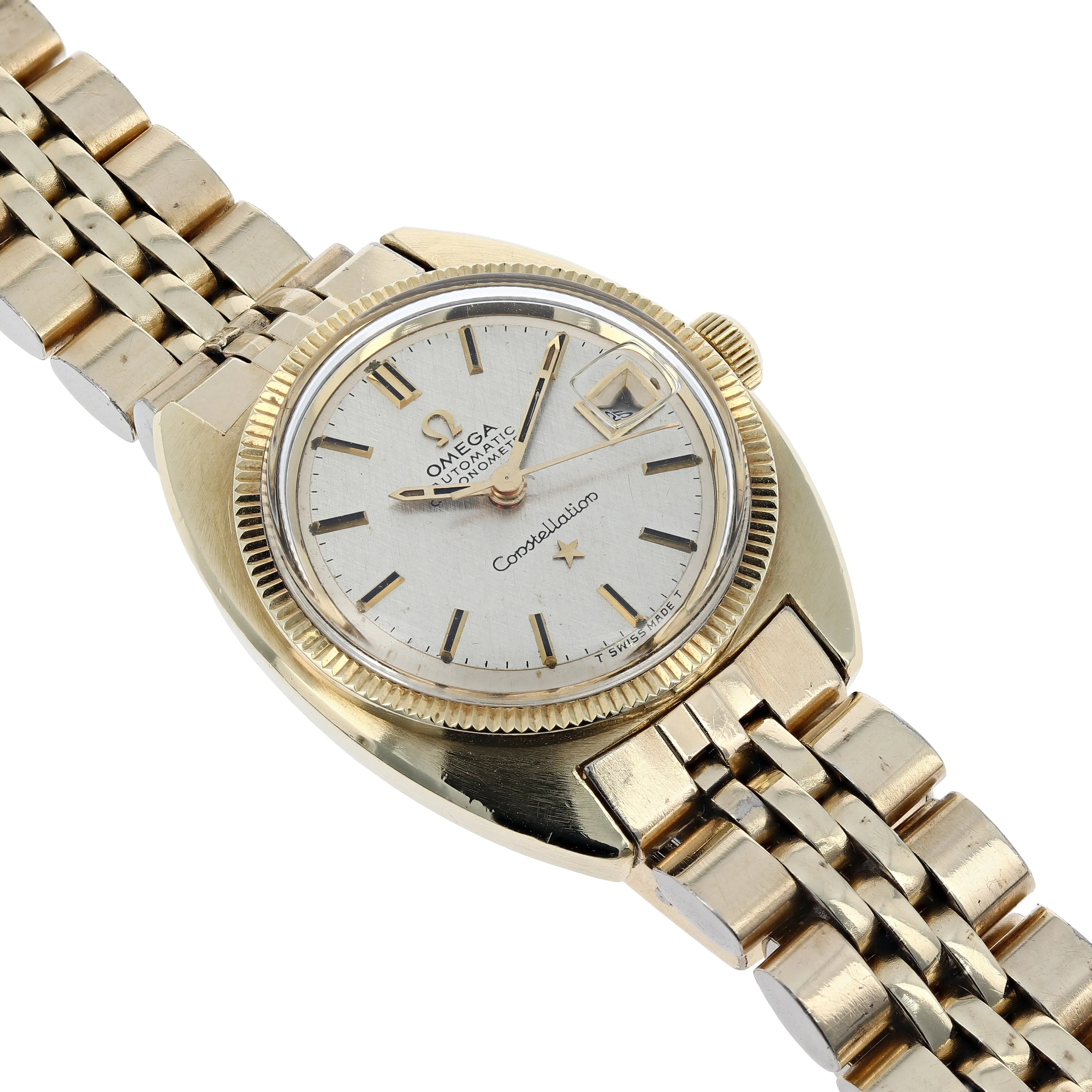 Omega Constellation "C" 568.011 Ladies Cal. 682 Automatic c. 1969 Gold Plated 24 mm