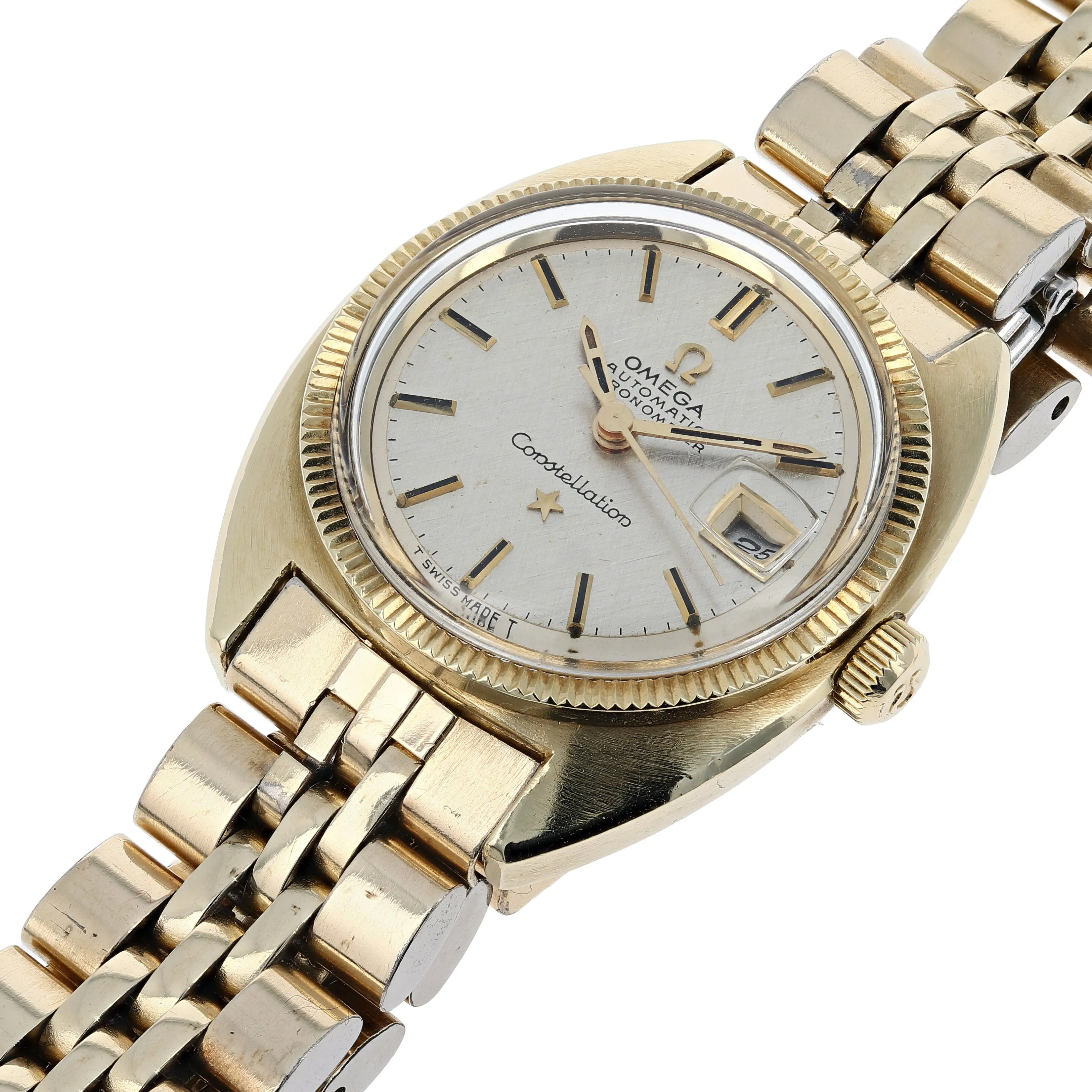 Omega Constellation "C" 568.011 Ladies Cal. 682 Automatic c. 1969 Gold Plated 24 mm