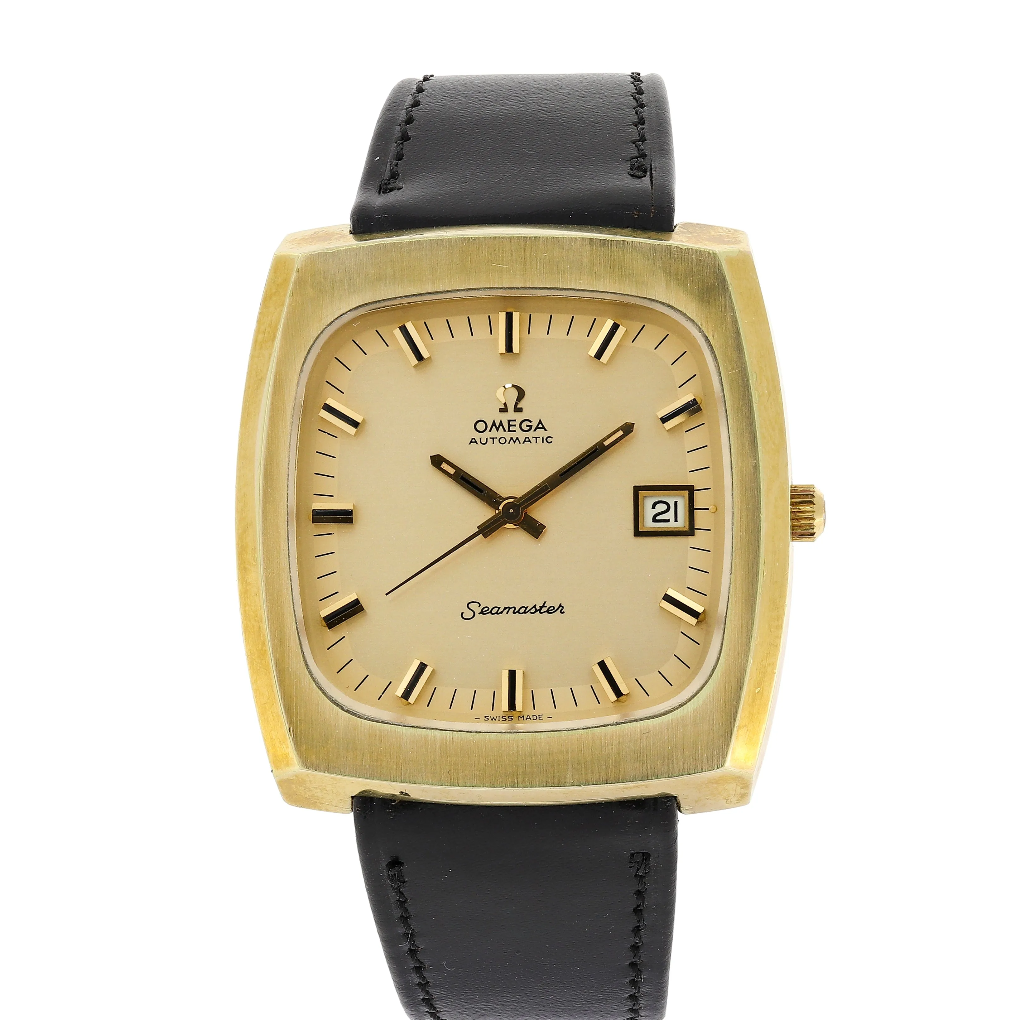 Omega Seamaster 166.0138 Cal. 1012 Automatic c. 1975 Goldfilled 38 x 40 mm