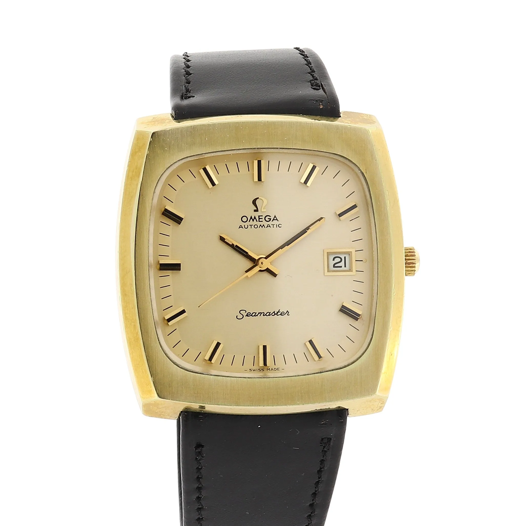 Omega Seamaster 166.0138 Cal. 1012 Automatic c. 1975 Goldfilled 38 x 40 mm