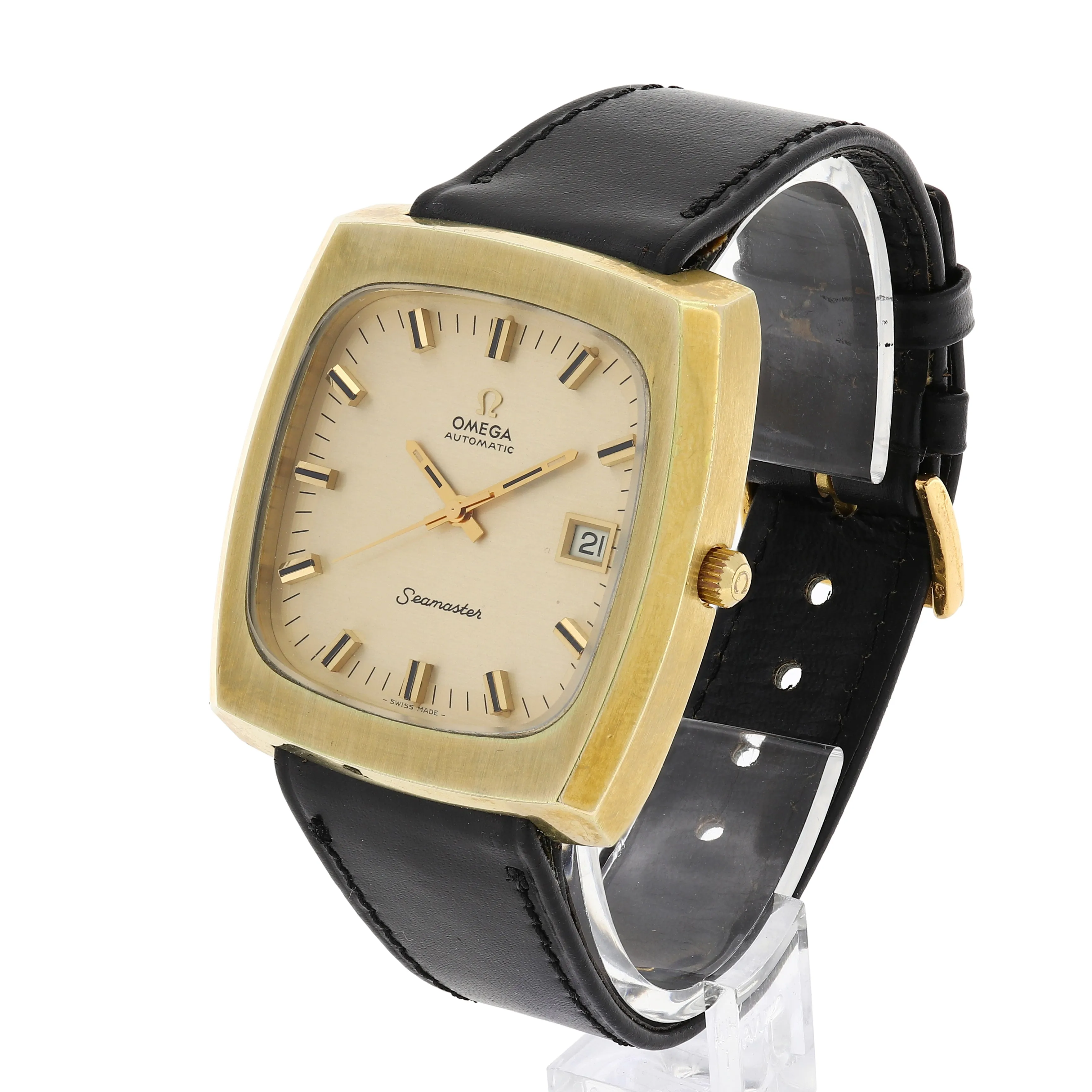 Omega Seamaster 166.0138 Cal. 1012 Automatic c. 1975 Goldfilled 38 x 40 mm