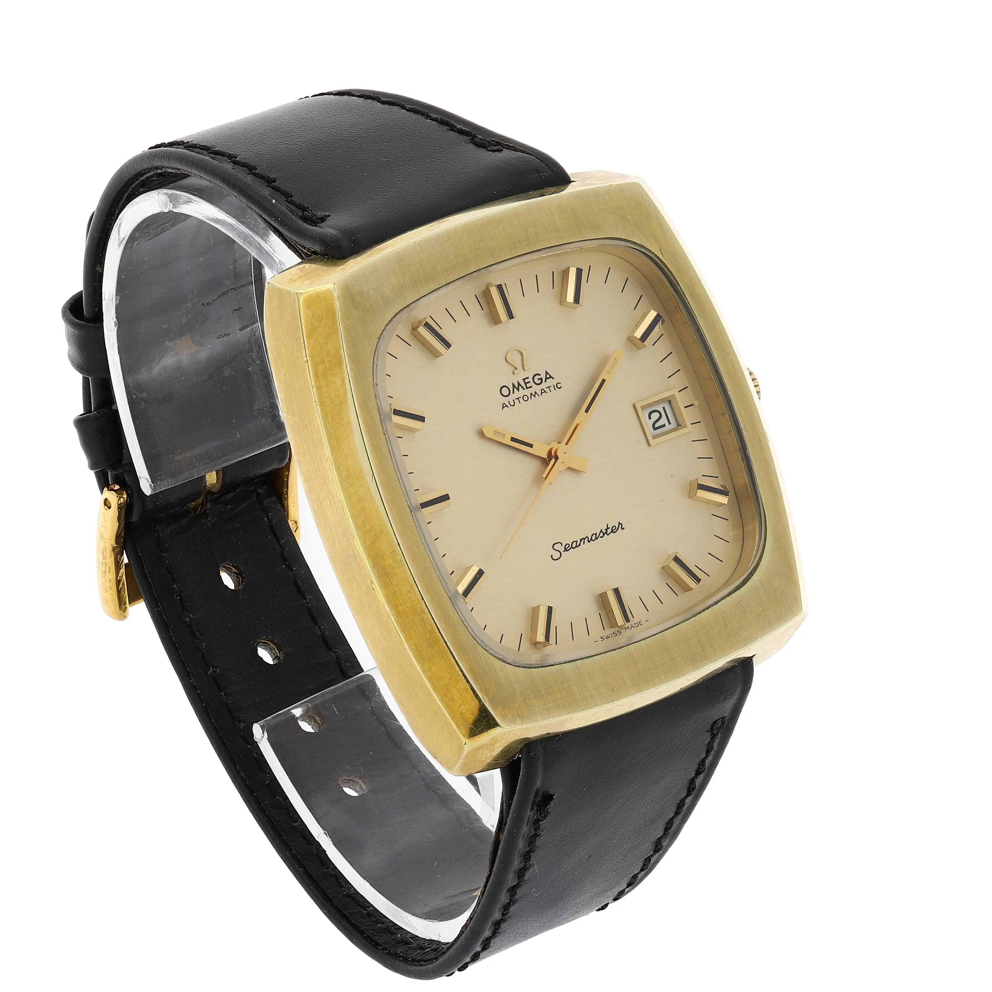 Omega Seamaster 166.0138 Cal. 1012 Automatic c. 1975 Goldfilled 38 x 40 mm