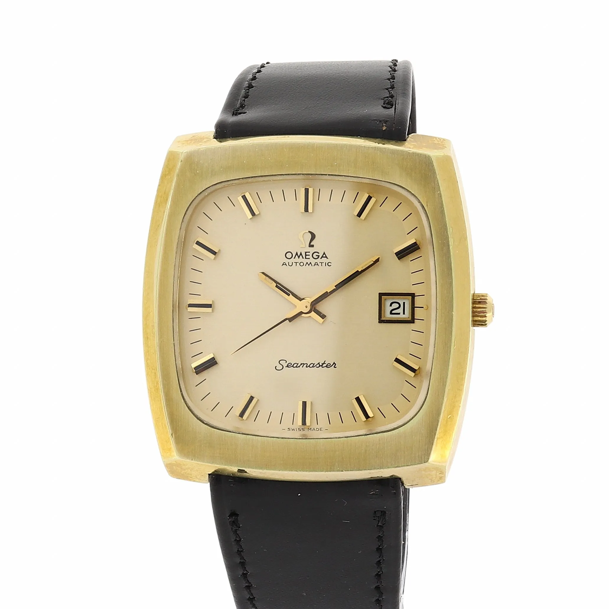 Omega Seamaster 166.0138 Cal. 1012 Automatic c. 1975 Goldfilled 38 x 40 mm