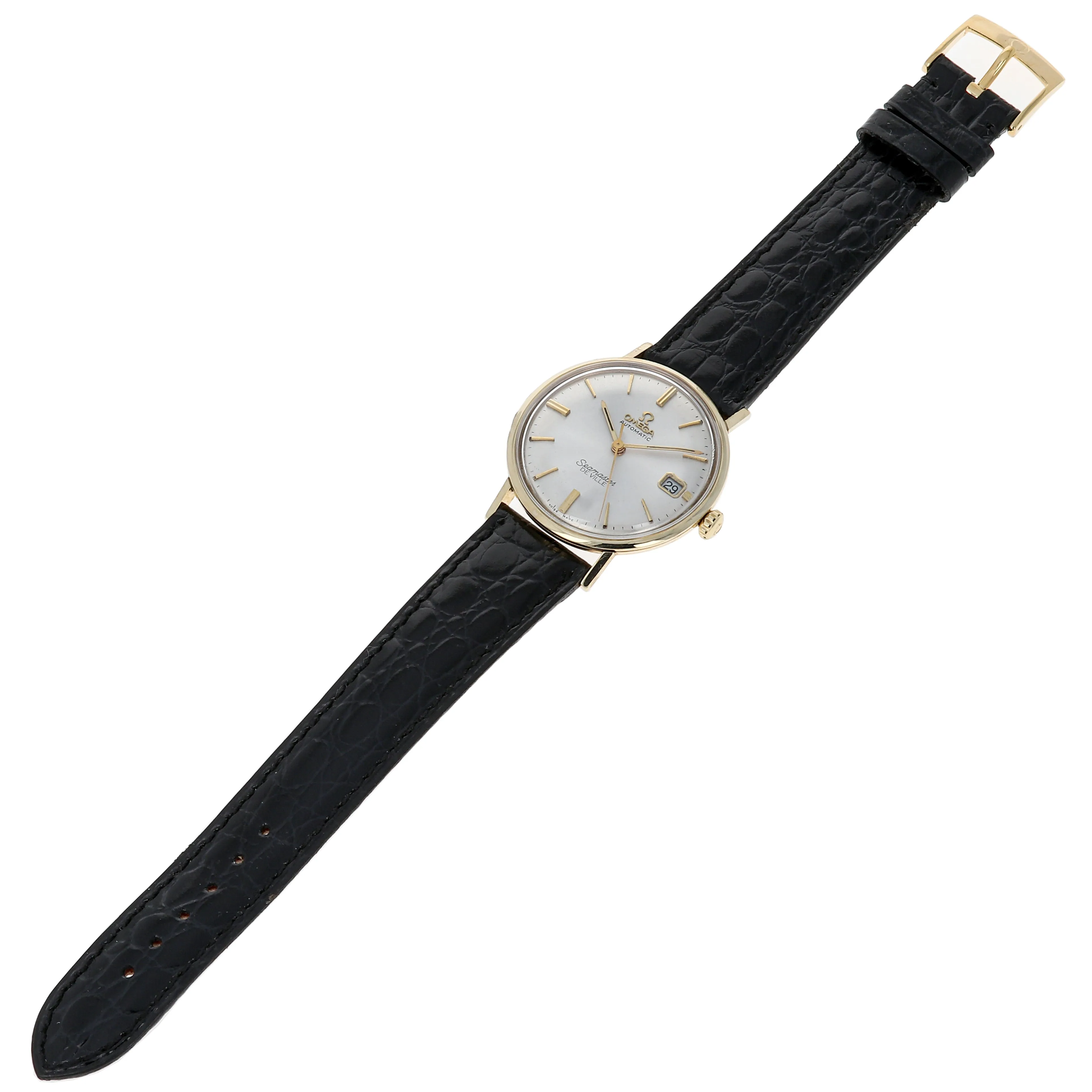 Omega Seamaster De Ville KM 6610 Automatic Cal. 563 c. 1969 14k Yellow Gold 34 mm
