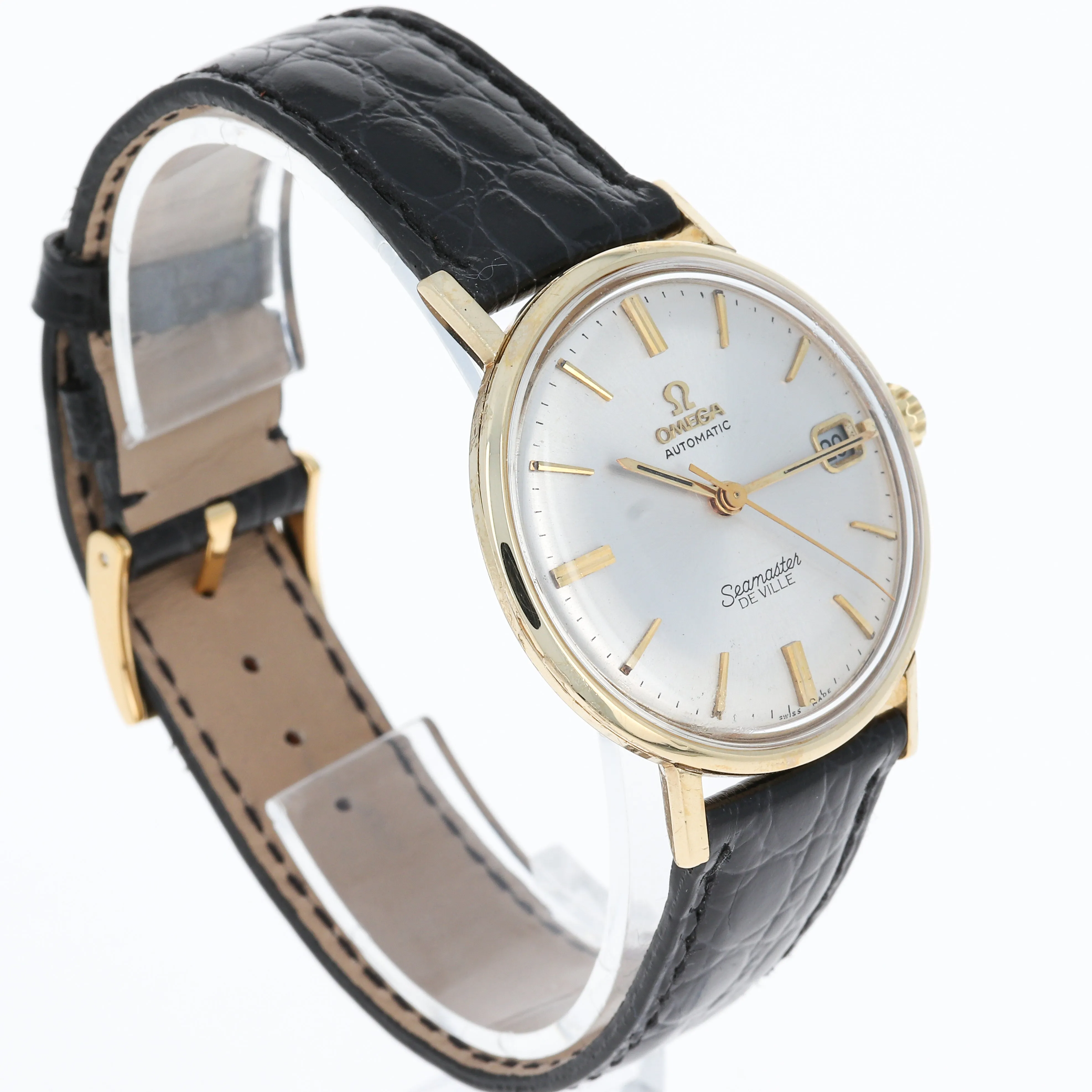 Omega Seamaster De Ville KM 6610 Automatic Cal. 563 c. 1969 14k Yellow Gold 34 mm