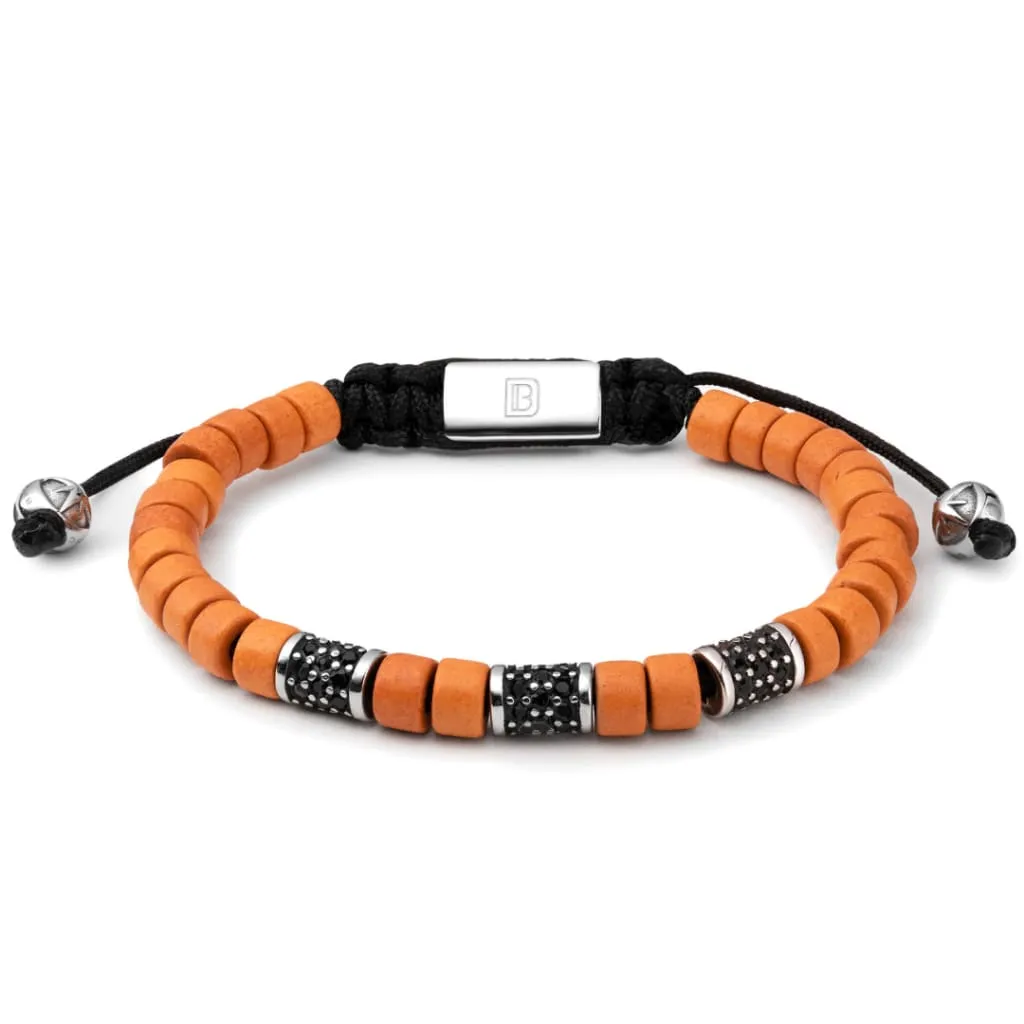 Orange with Silver