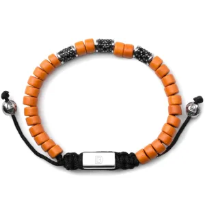 Orange with Silver