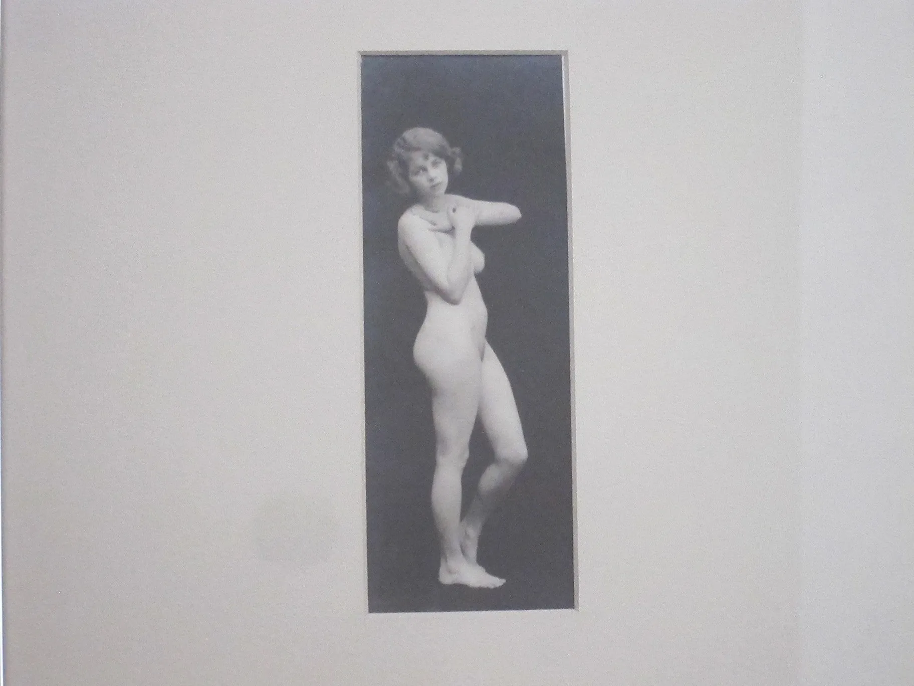 Pair of 1920s Albert Arthur Allen Silver Gelatin Framed Nude Photographs