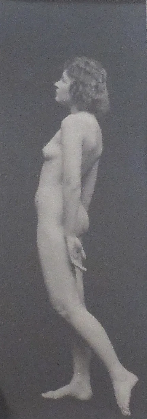 Pair of 1920s Albert Arthur Allen Silver Gelatin Framed Nude Photographs