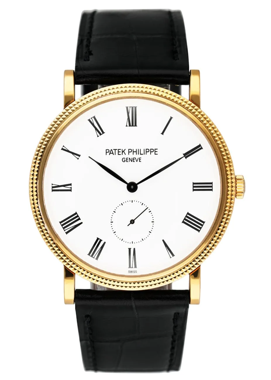 Patek Philippe Calatrava 5119J 18K Yellow Gold Mens Watch With Archives