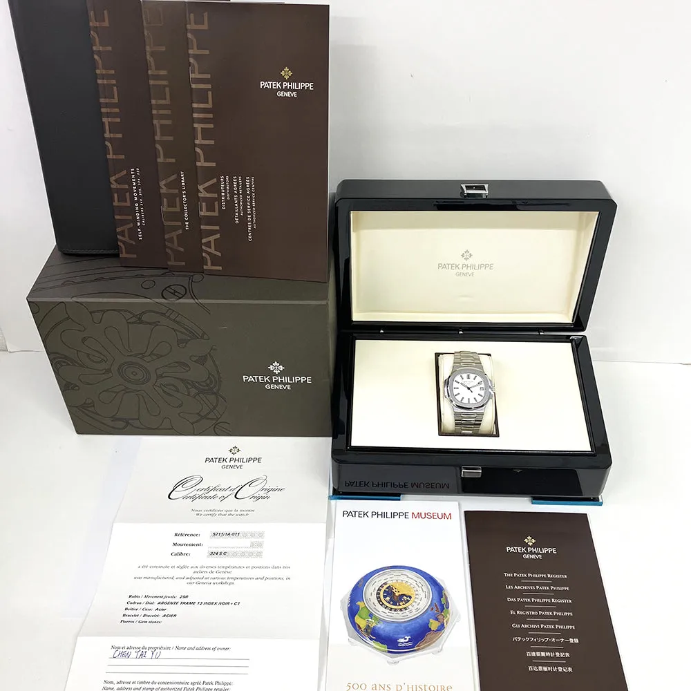 Patek Philippe Nautilus 5711/1A-011 White Dial Aug 2012