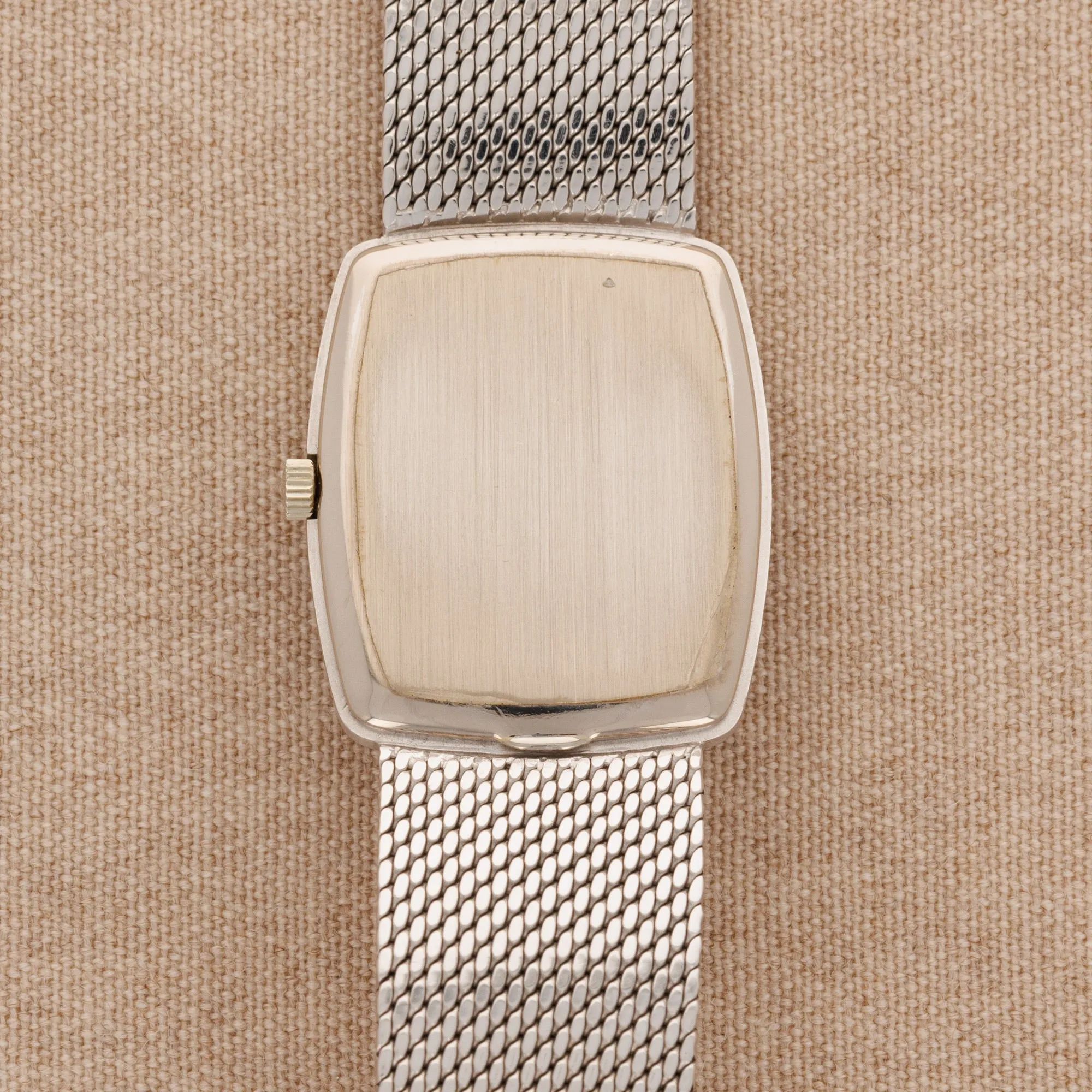Patek Philippe White Gold Mechanical Watch Ref. 3567 with Textured Blue Dial