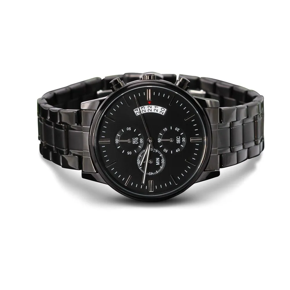 Personalized engraved watch for anniversary birthday wedding holidays gift