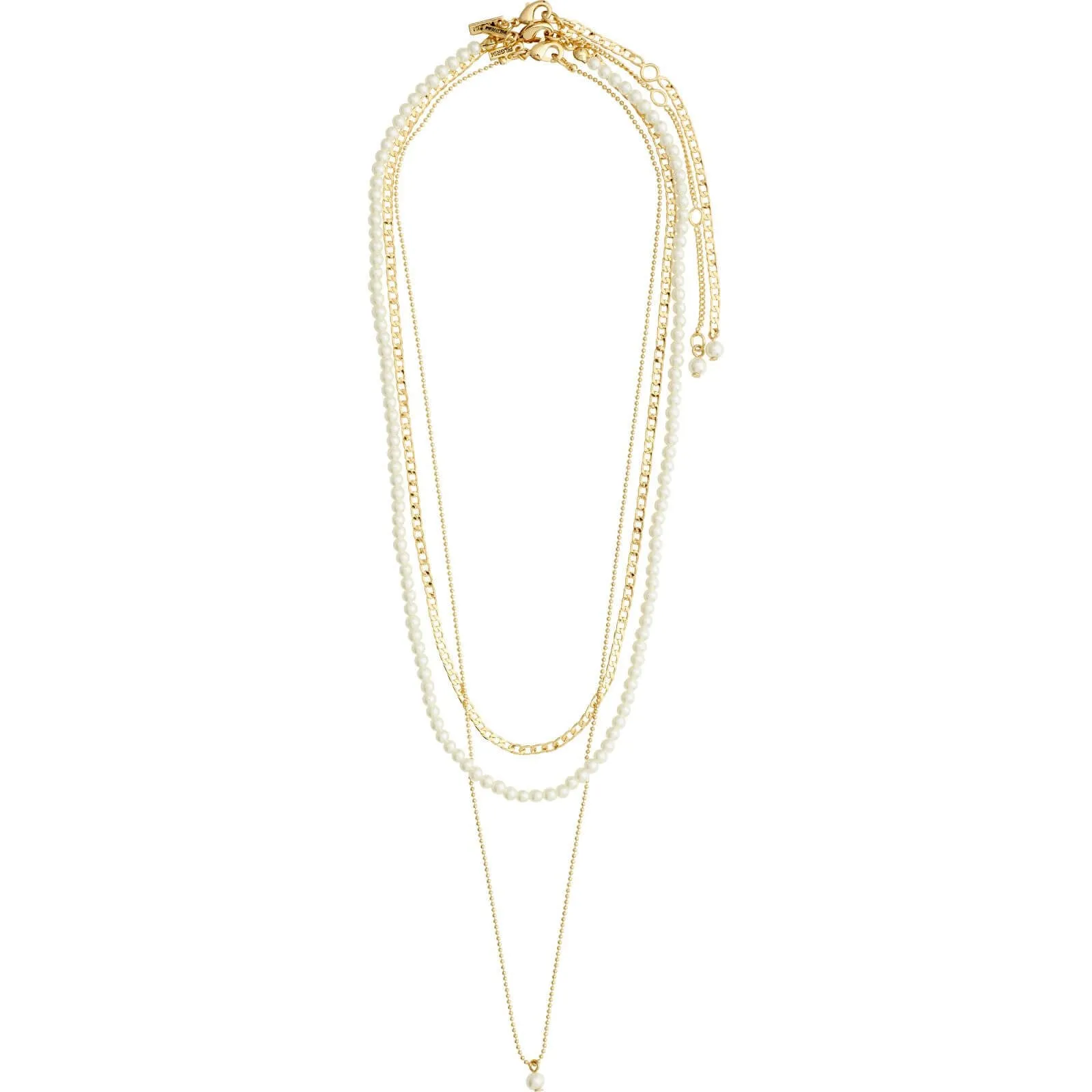 Pilgrim Baker Gold 3 In 1 Necklace