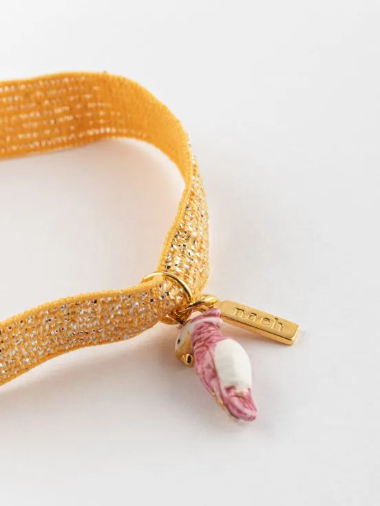 PINK COCKATOO TWISTBAND BRACELET