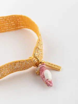 PINK COCKATOO TWISTBAND BRACELET