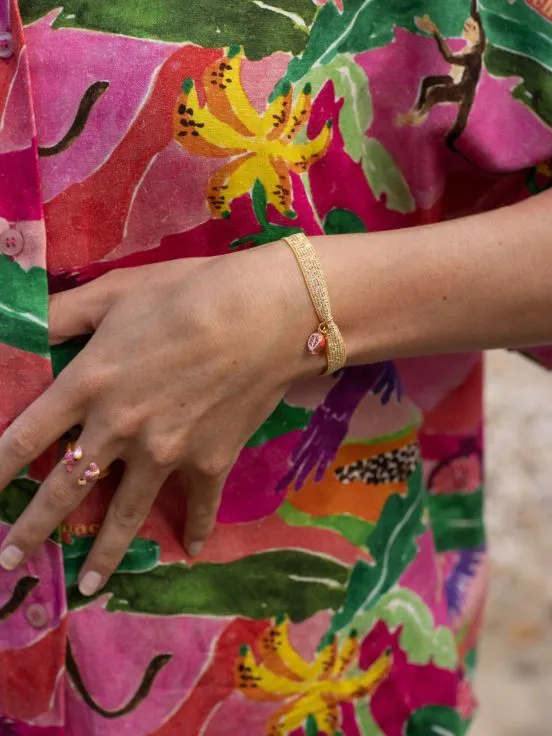 POMEGRANATE TWISTBAND BRACELET