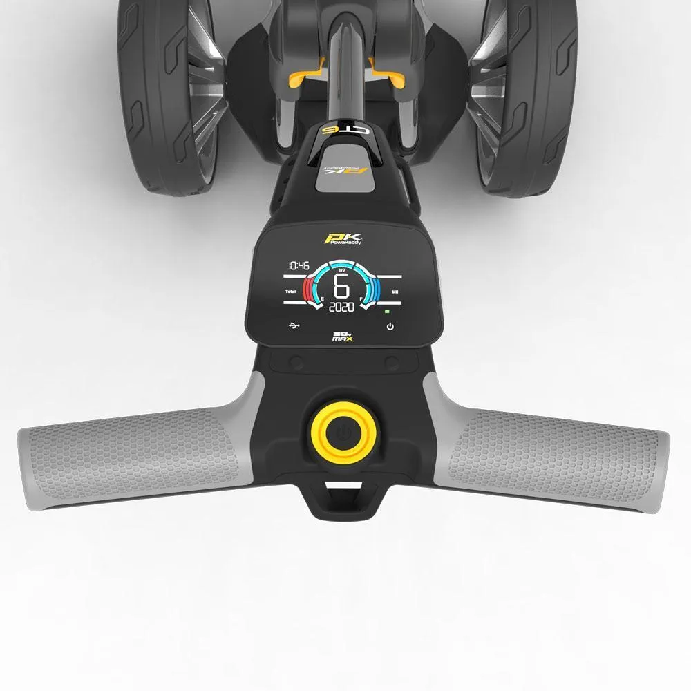 PowaKaddy CT6 Gunmetal Electric Trundler w/18 Hole Lithium Battery