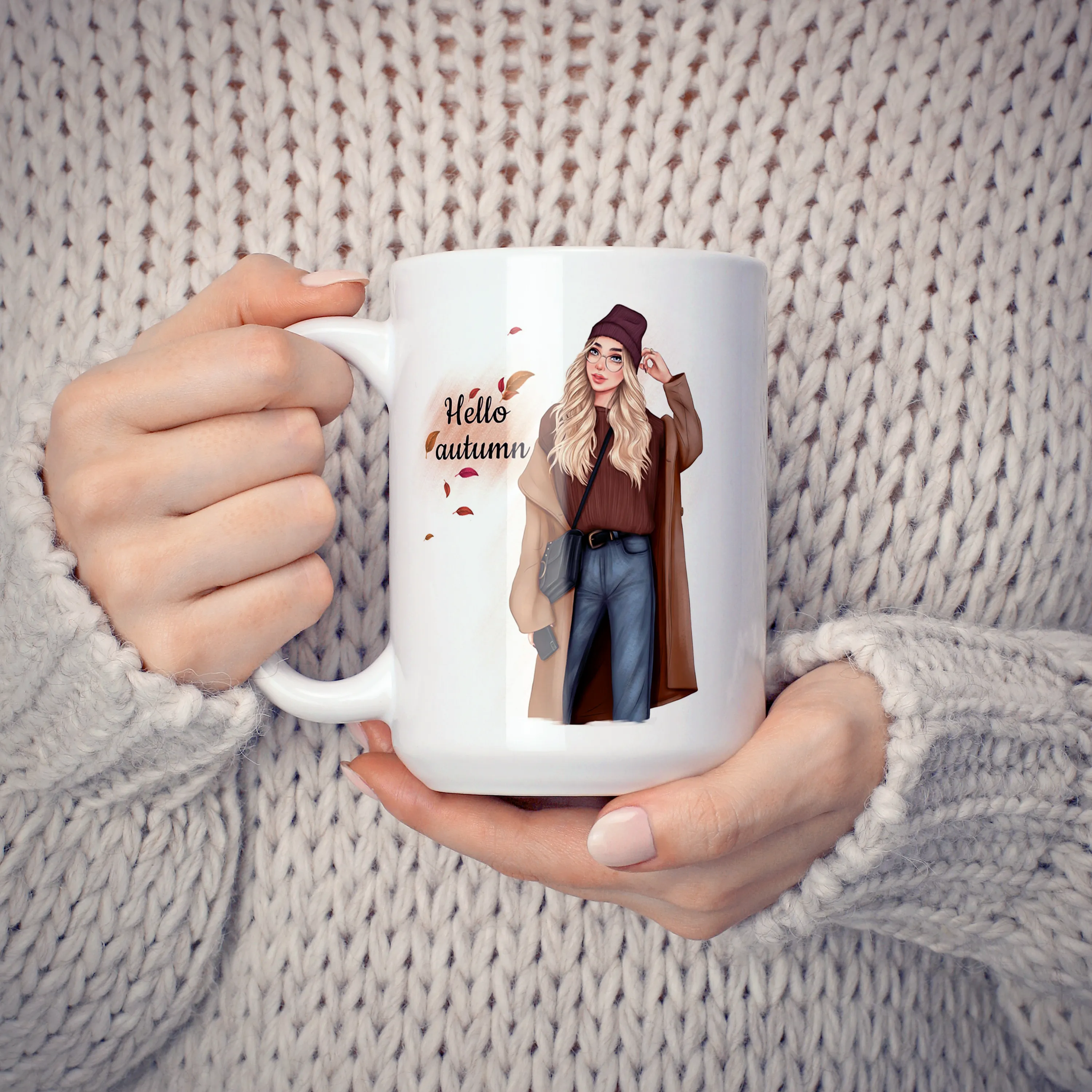 "Hello Autumn" Coffee Mug