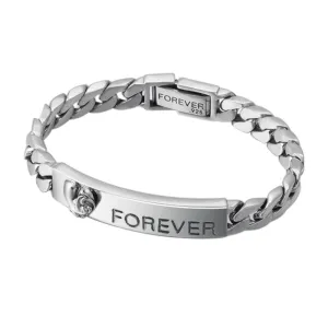 Real Solid 925 Sterling Silver Bracelet Cuban Link Chain Fashion Punk Jewelry 7.1" 7.9"