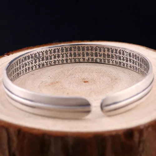 Real Solid 999 Sterling Silver Cuff Bracelet Bangle Truelove Knot Love & Hearts Fashion Jewelry