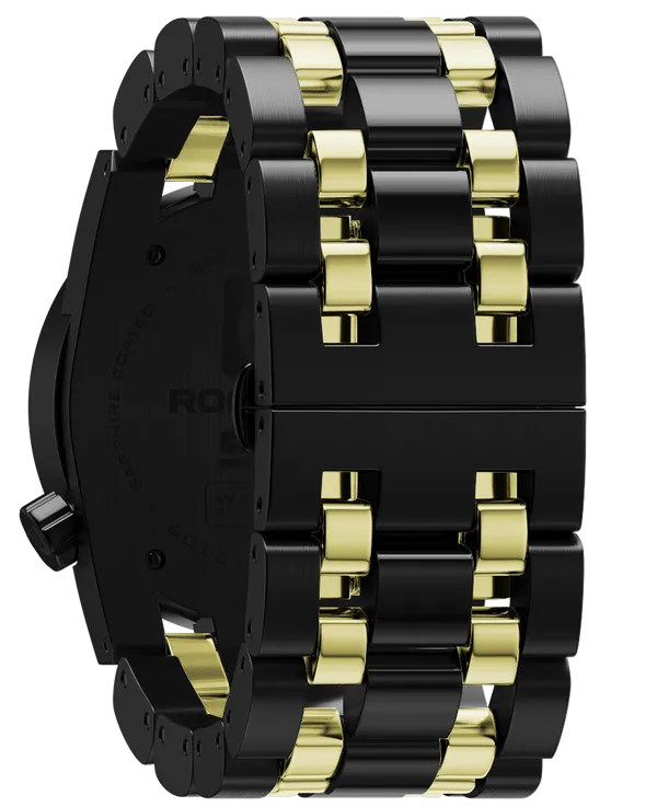 ROCKWELL THE 50mm WATCH BLACK GOLD RICKY JAMES