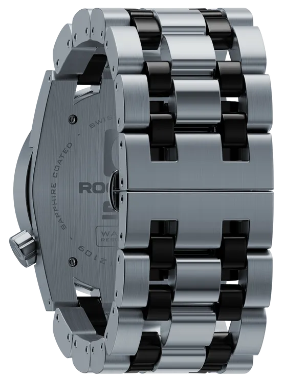 ROCKWELL THE 50mm WATCH NO RETREAT SILVER BLACK CERAMIC