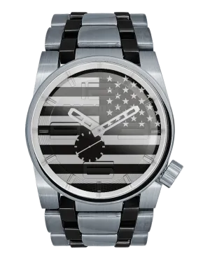 ROCKWELL THE 50mm WATCH NO RETREAT SILVER BLACK CERAMIC