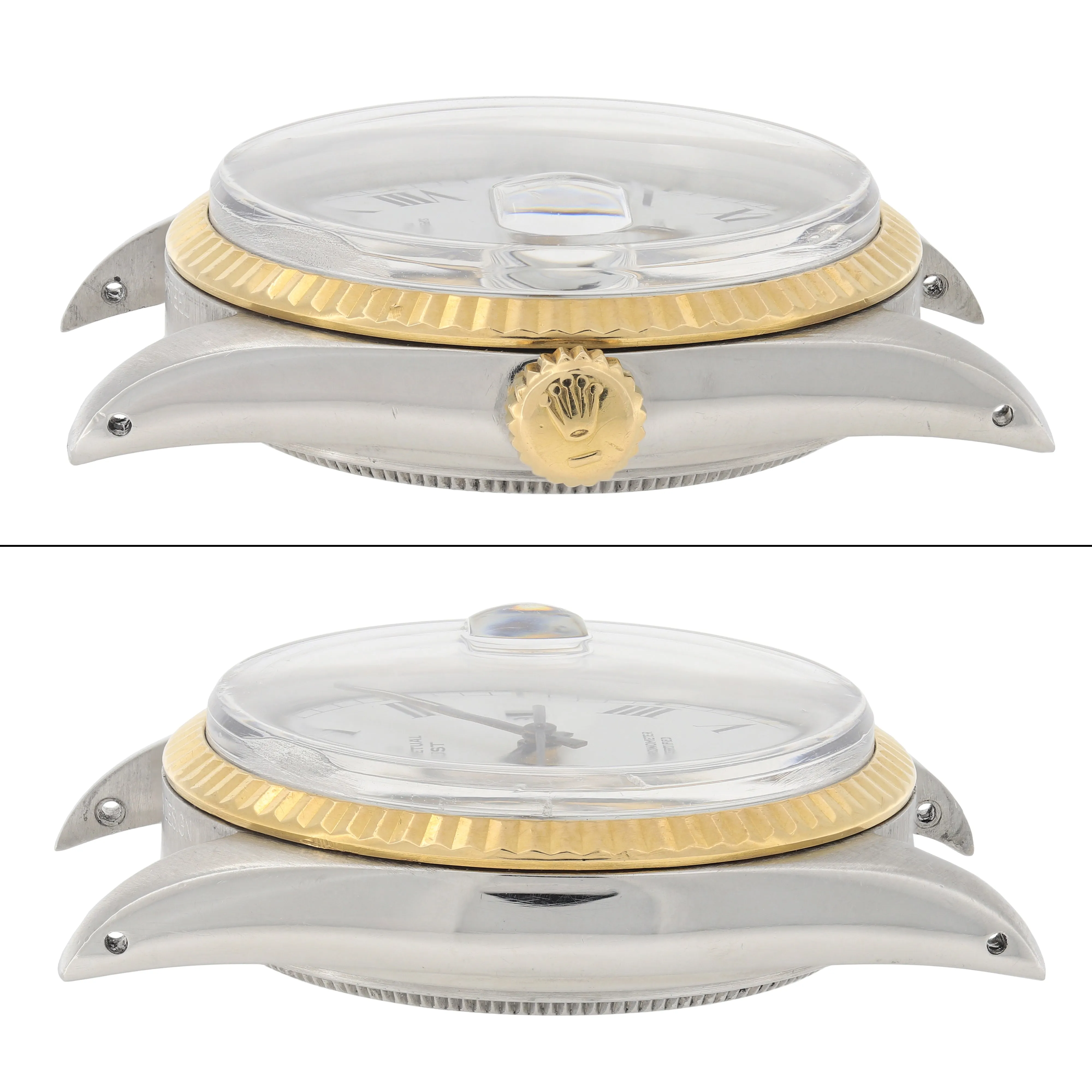 Rolex Datejust 16013 Buckley White Roman 1984 Jubilee 18k Yellow Gold & Steel 36 mm