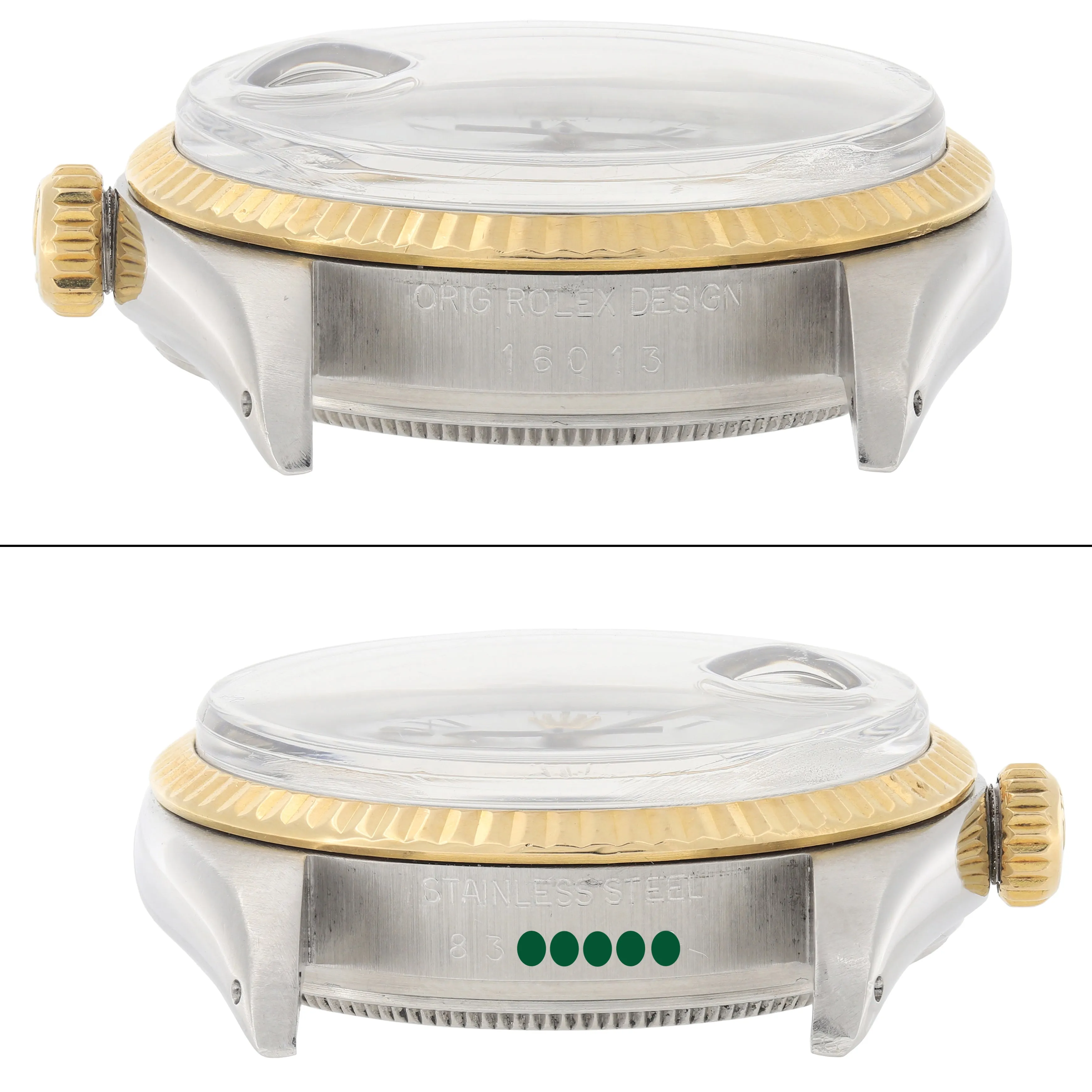 Rolex Datejust 16013 Buckley White Roman 1984 Jubilee 18k Yellow Gold & Steel 36 mm