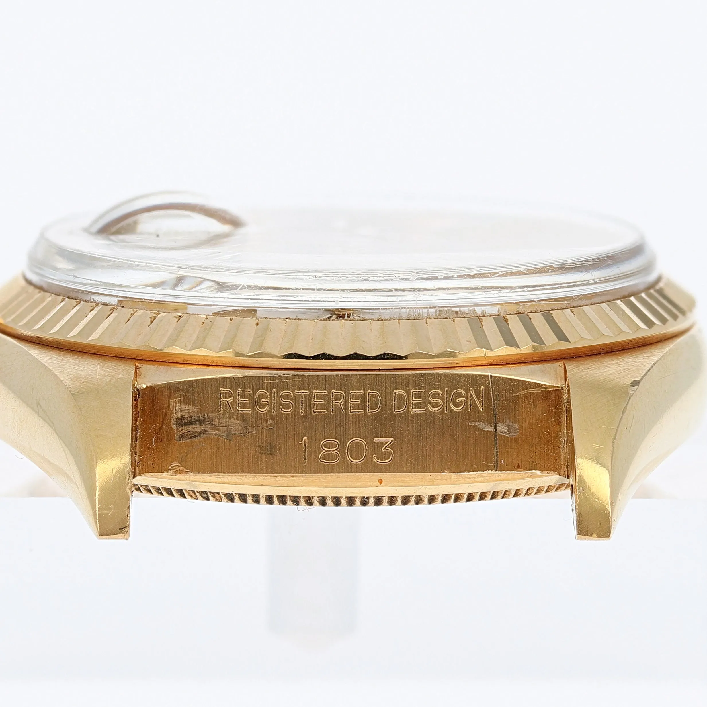 Rolex Day-Date 1803 Automatic Spanish Silver c. 1967 18k Yellow Gold 36 mm