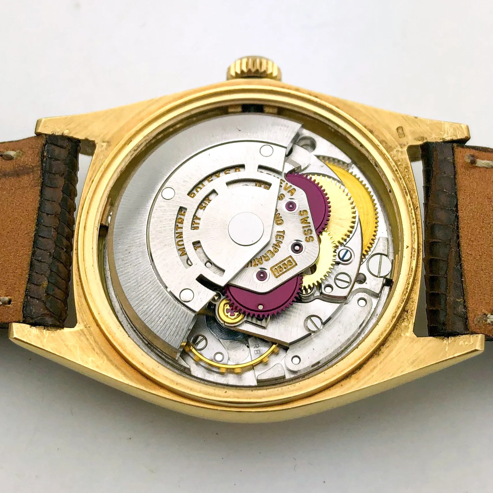 Rolex Day-Date 1803 Automatic Spanish Silver c. 1967 18k Yellow Gold 36 mm