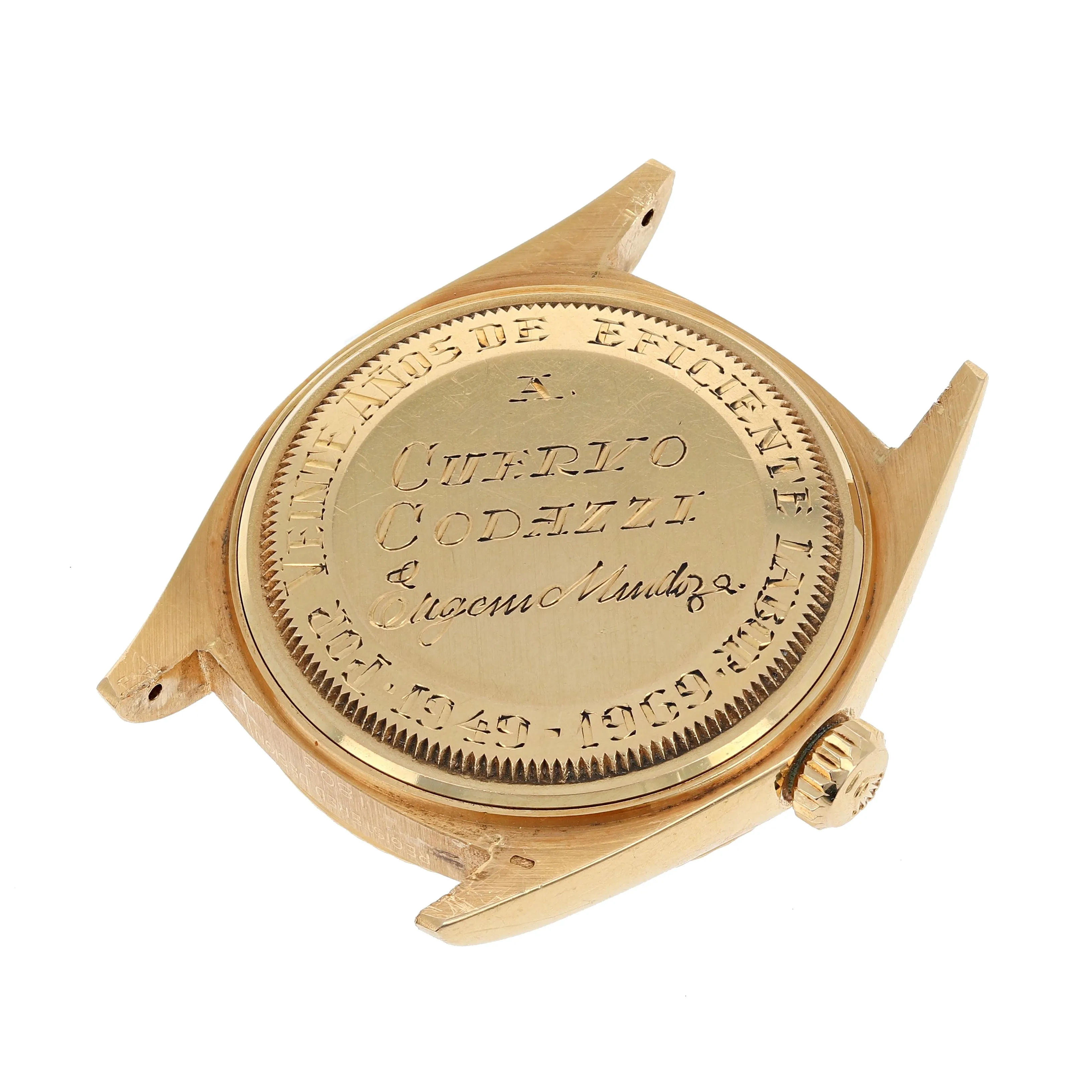 Rolex Day-Date 1803 Automatic Spanish Silver c. 1967 18k Yellow Gold 36 mm
