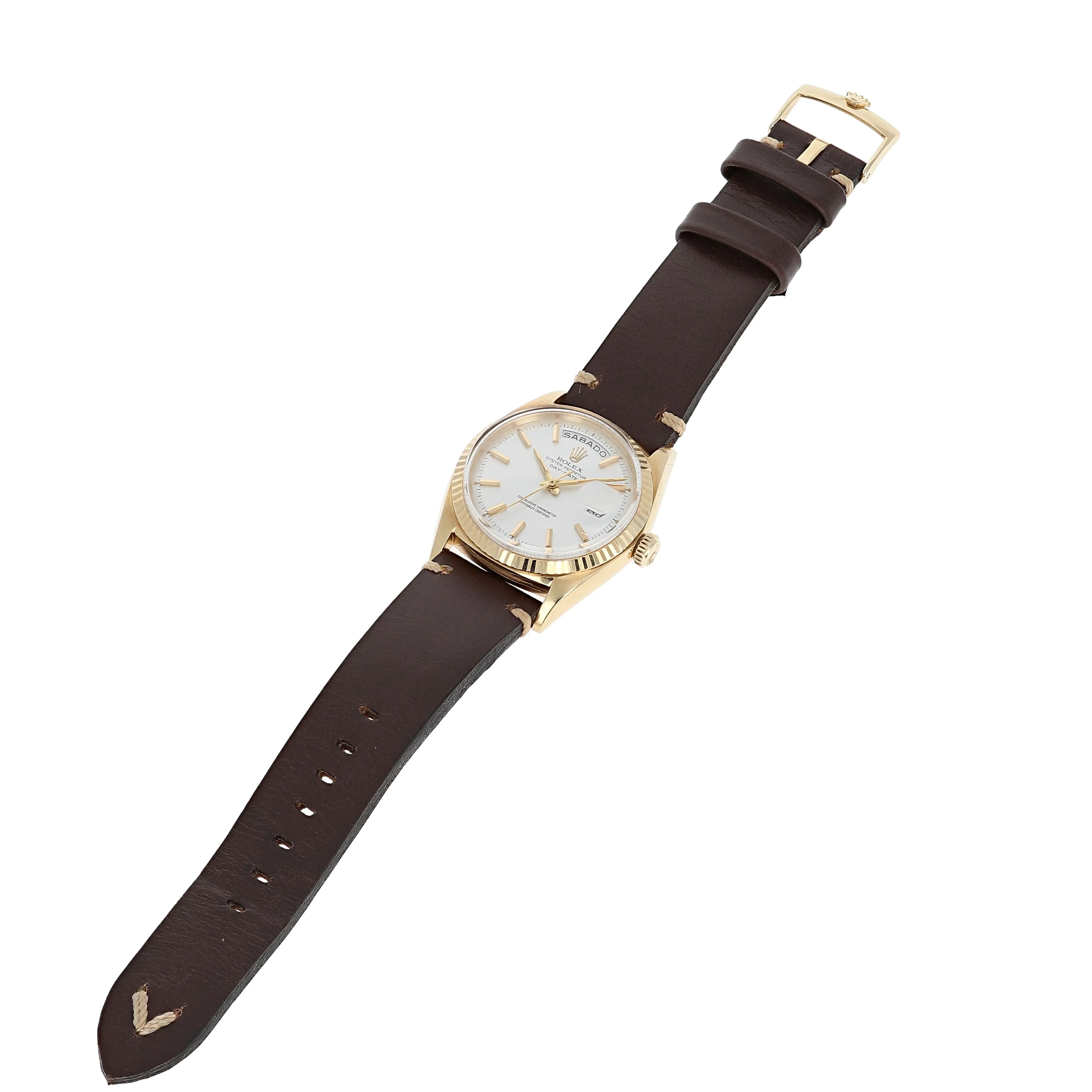 Rolex Day-Date 1803 Cal. 1555 Automatic Spanish Silver c. 1965 18k Yellow Gold 36 mm