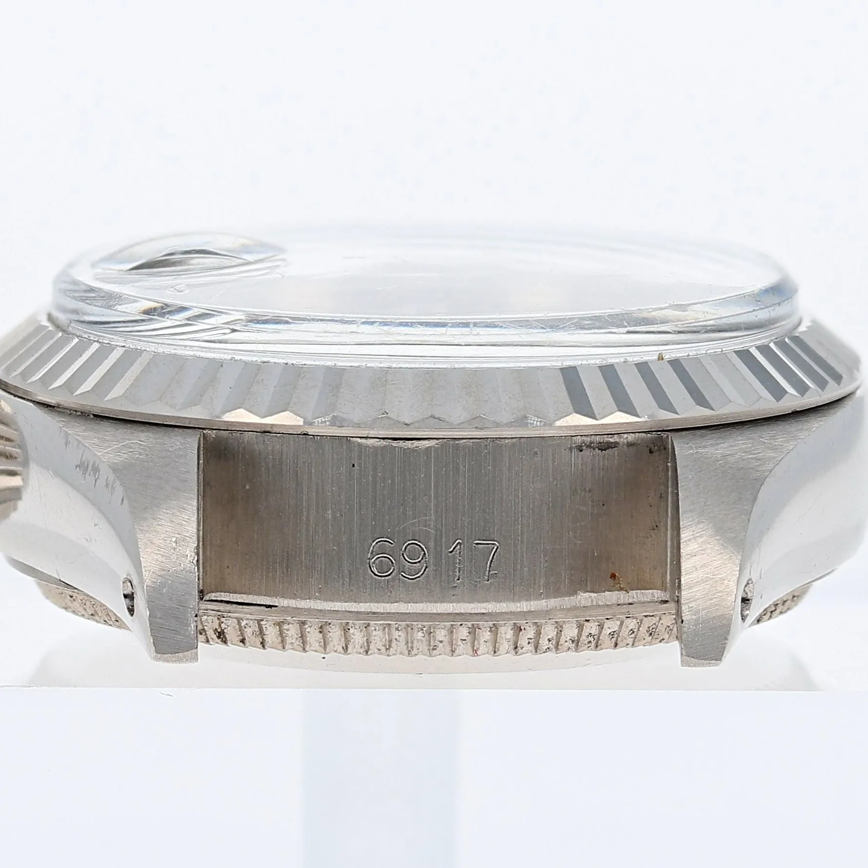 Rolex Lady-Datejust 6917 Papers Black Diamonds c. 1974 President 18k White Gold 26 mm