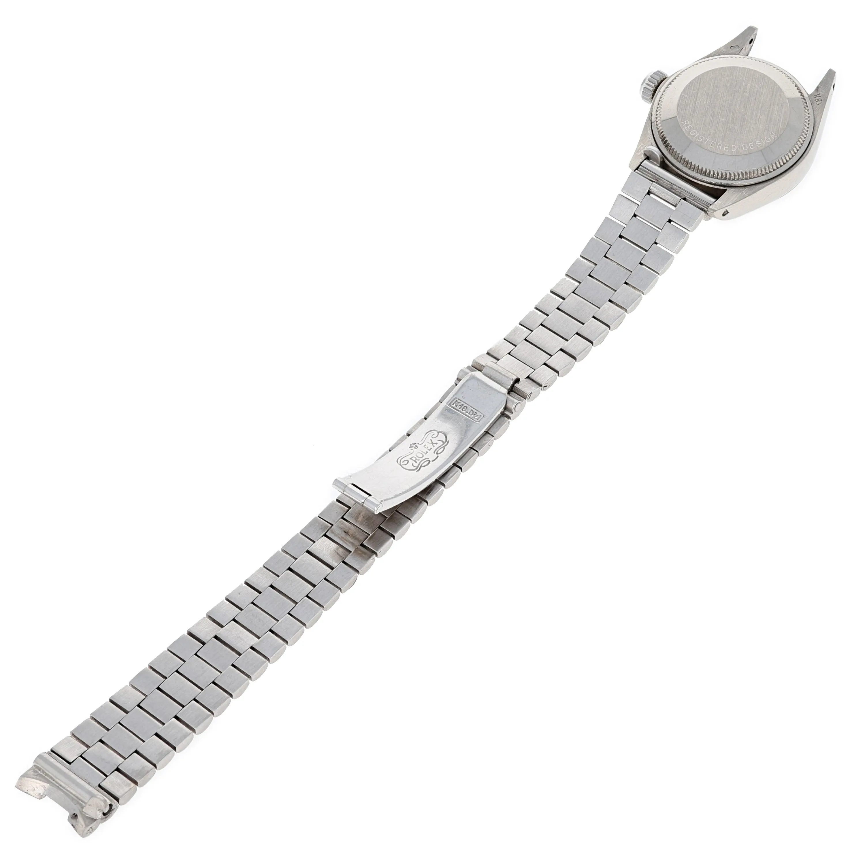 Rolex Lady-Datejust 6917 Papers Black Diamonds c. 1974 President 18k White Gold 26 mm