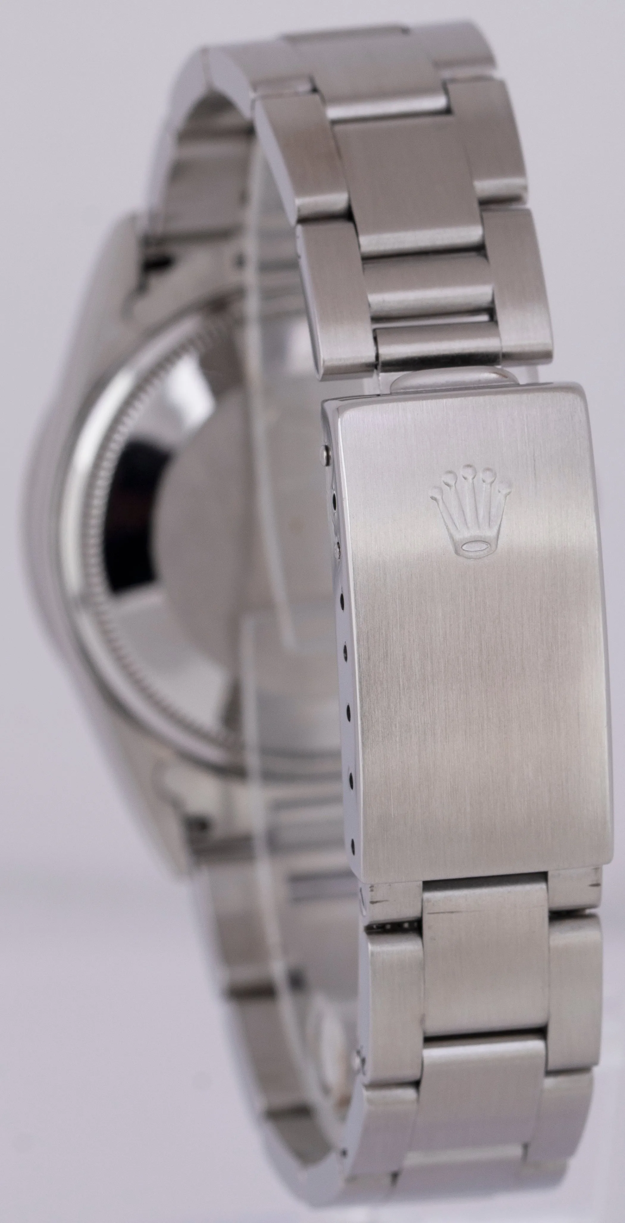 Rolex Oyster Perpetual Air-King White Roman Dial 14010 Steel NO-HOLES 34mm Watch