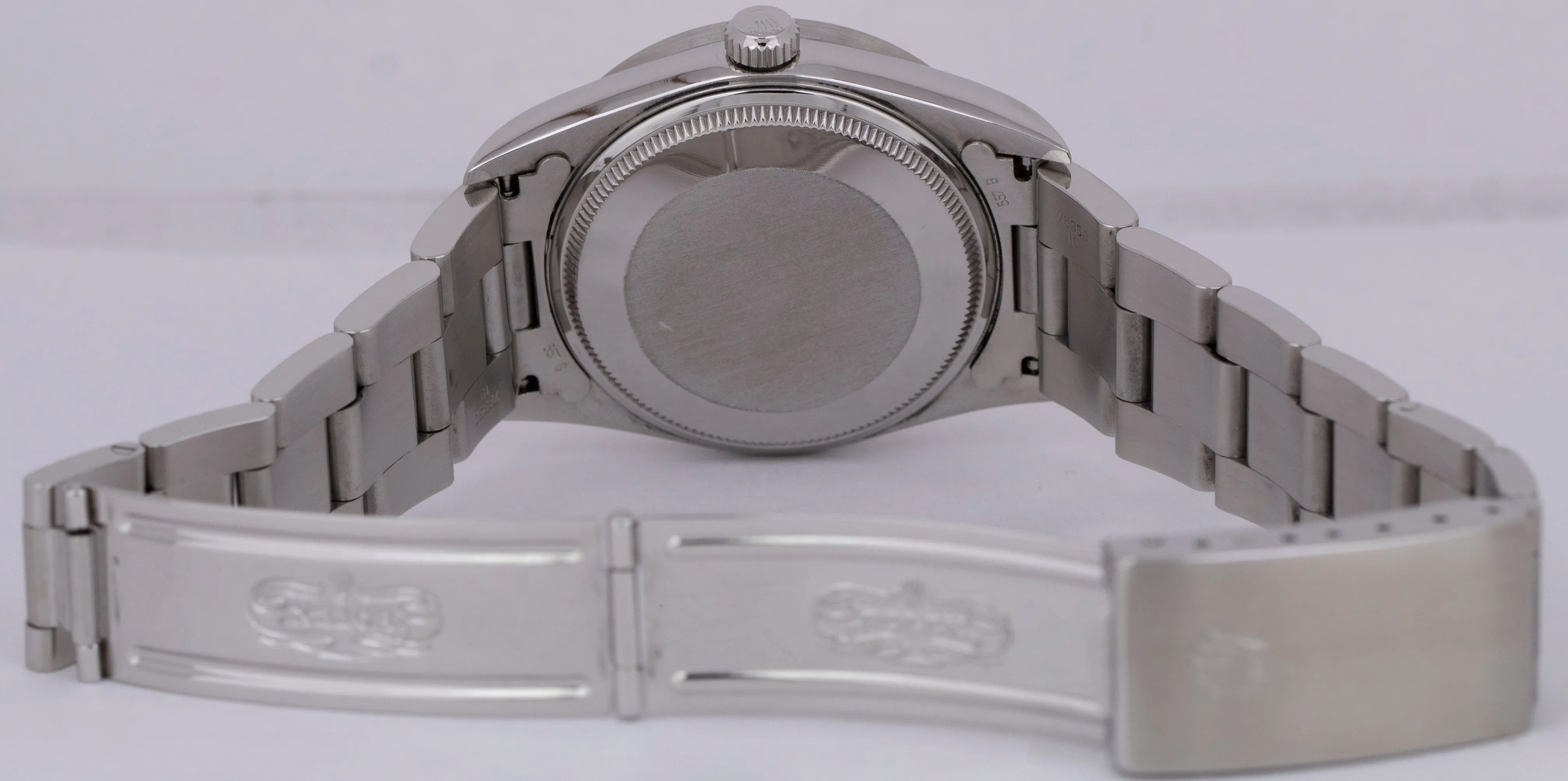 Rolex Oyster Perpetual Air-King White Roman Dial 14010 Steel NO-HOLES 34mm Watch