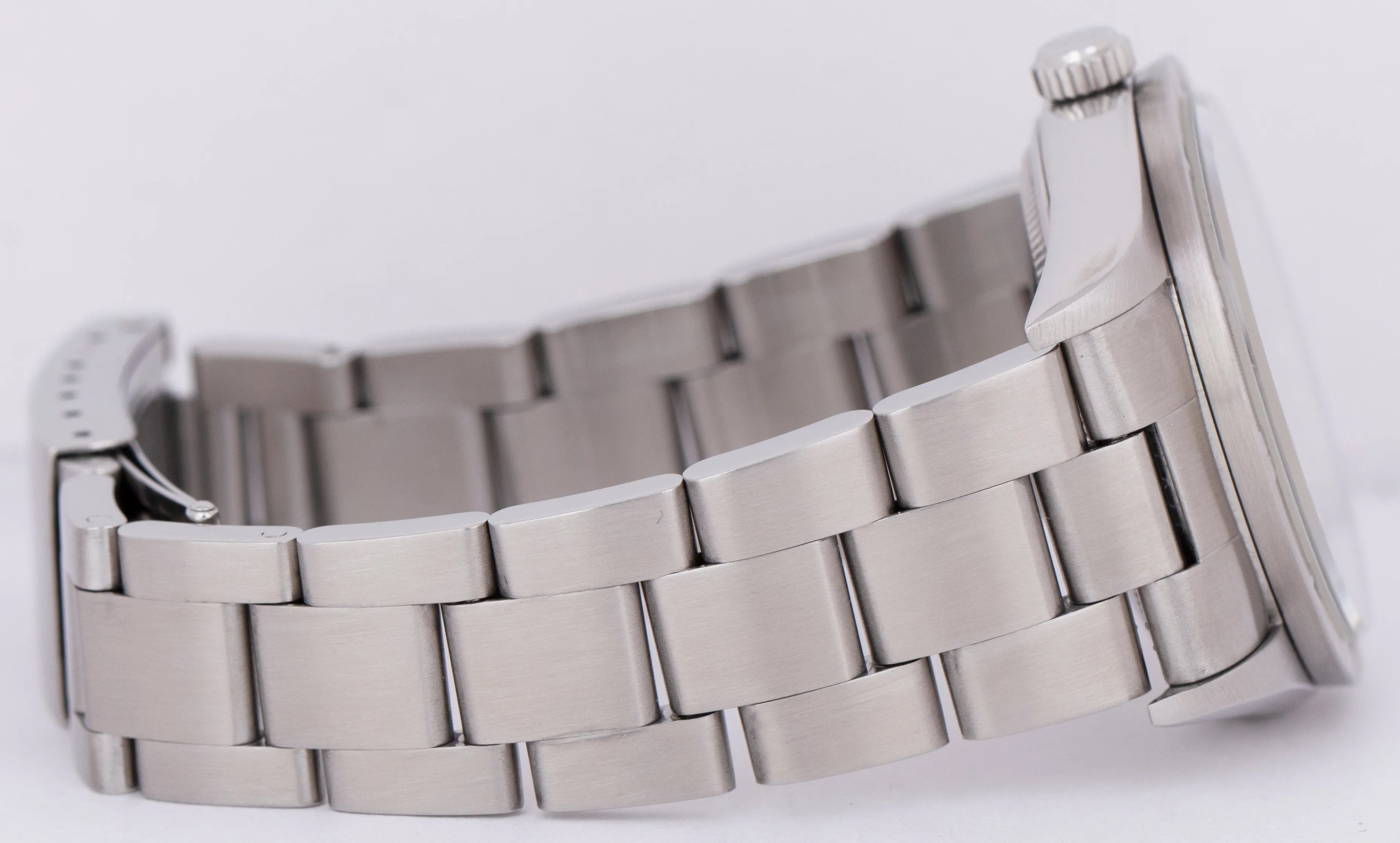 Rolex Oyster Perpetual Air-King White Roman Dial 14010 Steel NO-HOLES 34mm Watch