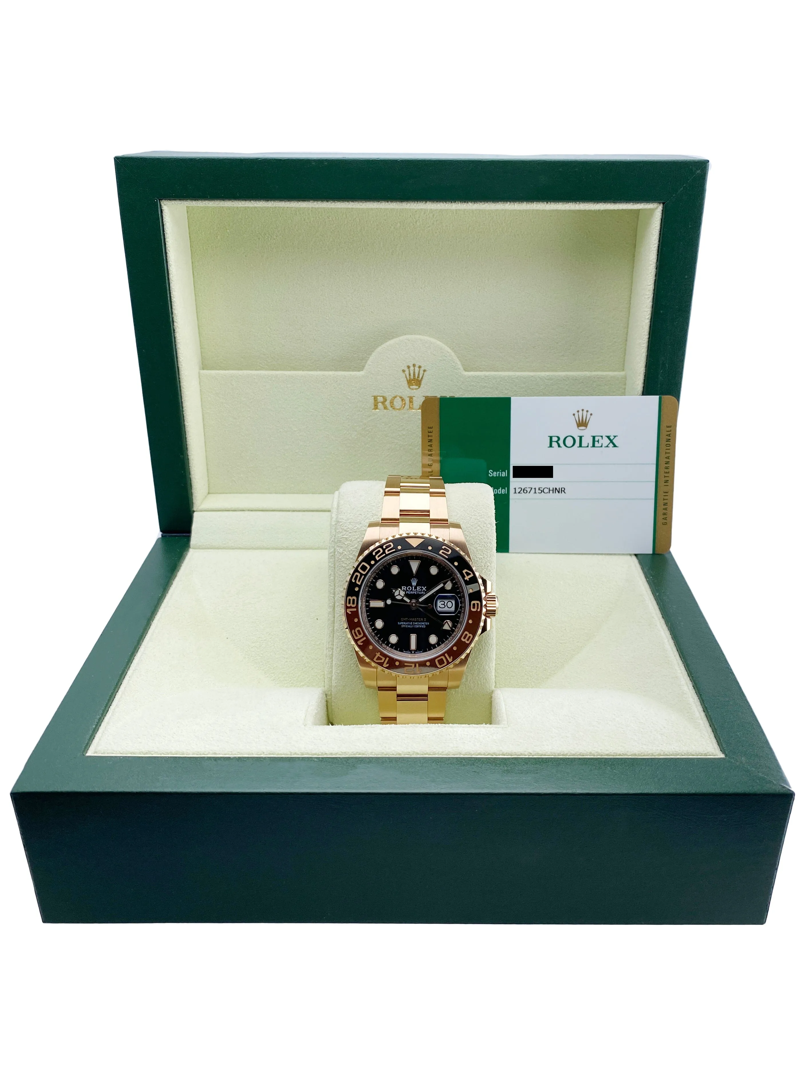 Rolex Oyster Perpetual Date GMT-Master II 126715CHNR Mens Watch Box Papers