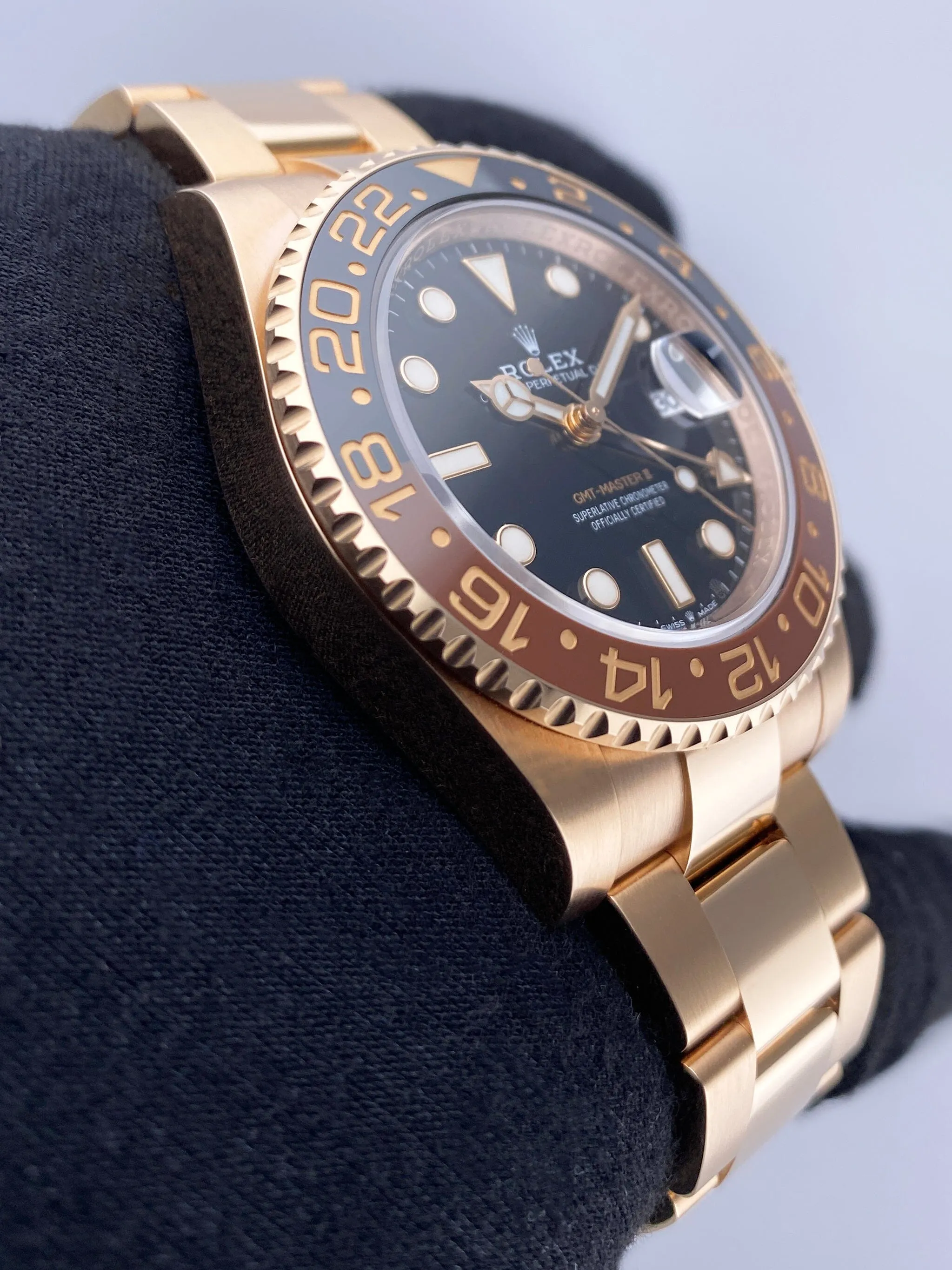 Rolex Oyster Perpetual Date GMT-Master II 126715CHNR Mens Watch Box Papers