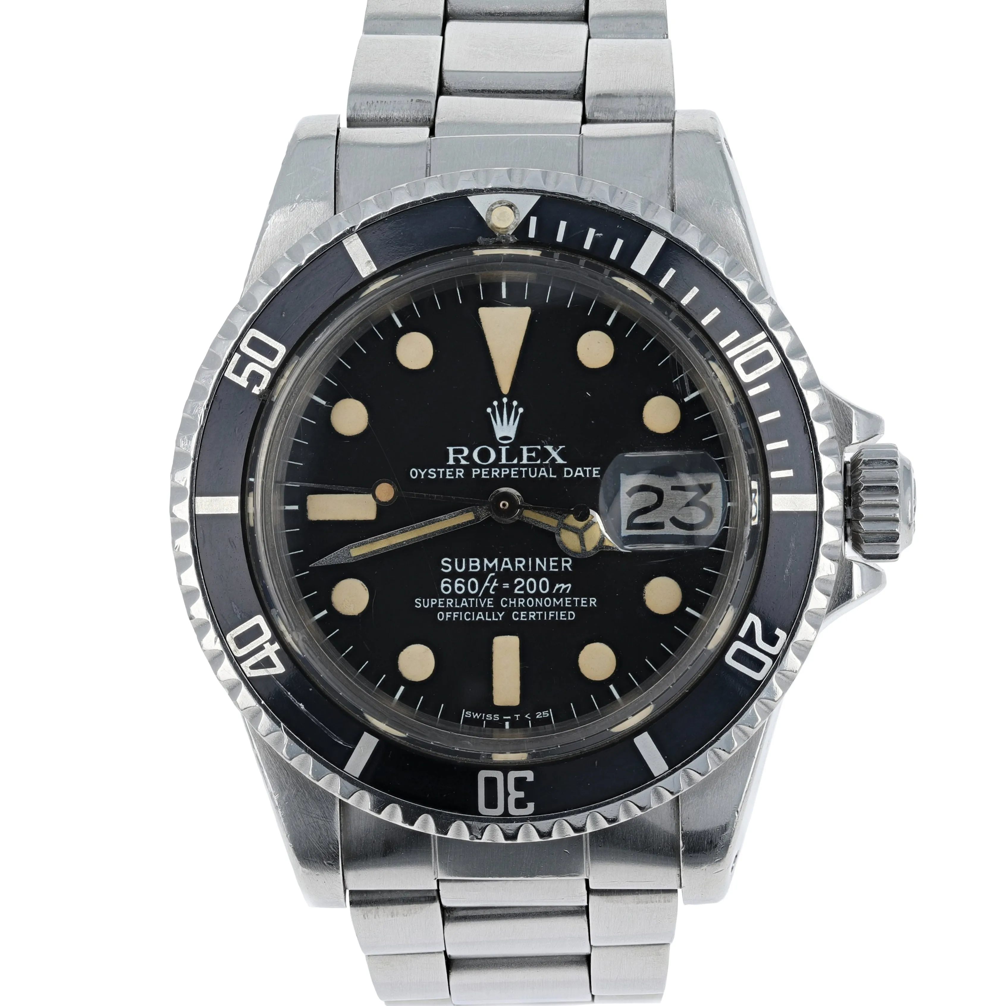 Rolex Submariner Date 1680 White Mark III 3 Creamy Dial c. 1978 Steel 40 mm