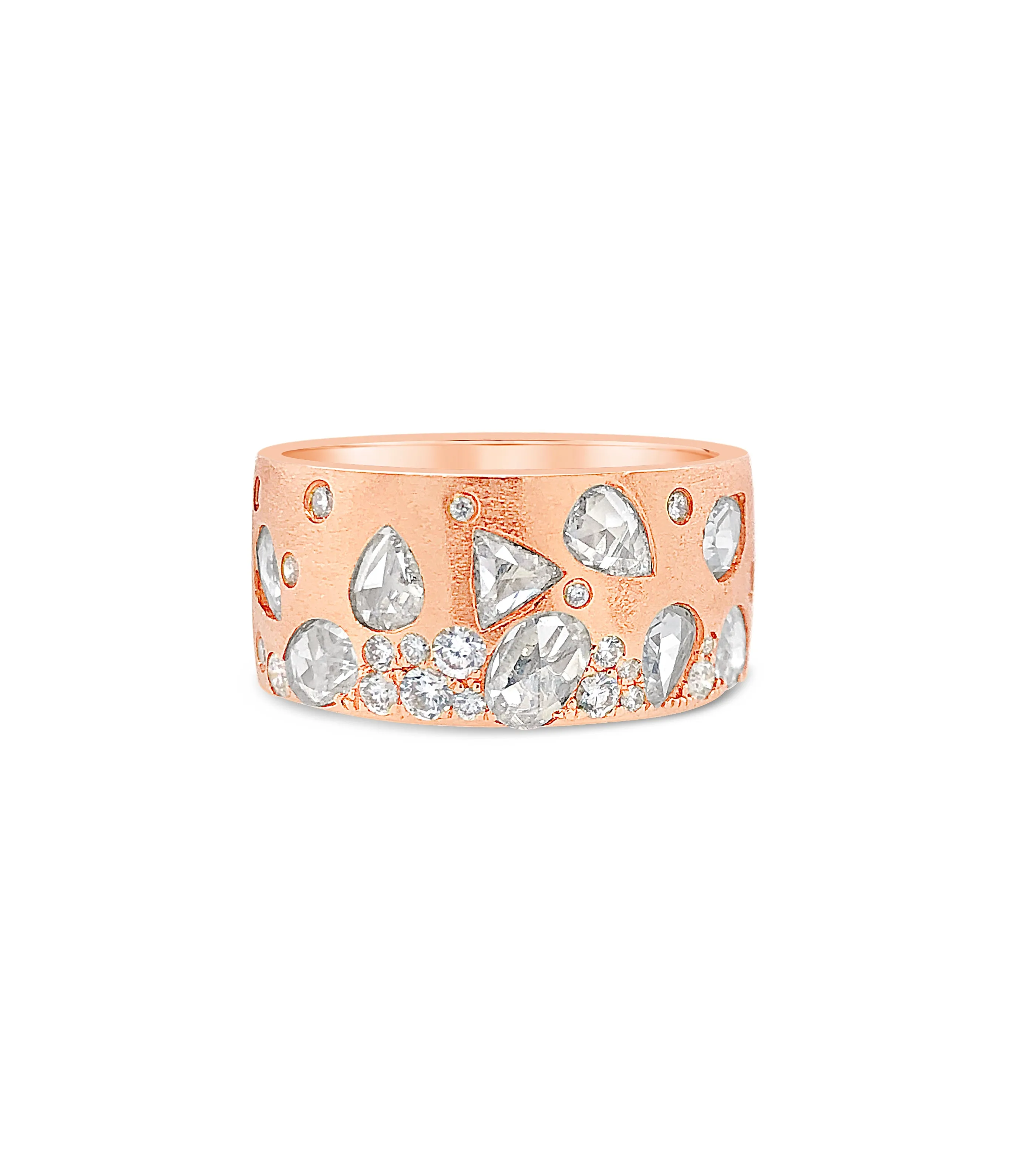 Rose Cut Diamond Celestial Band