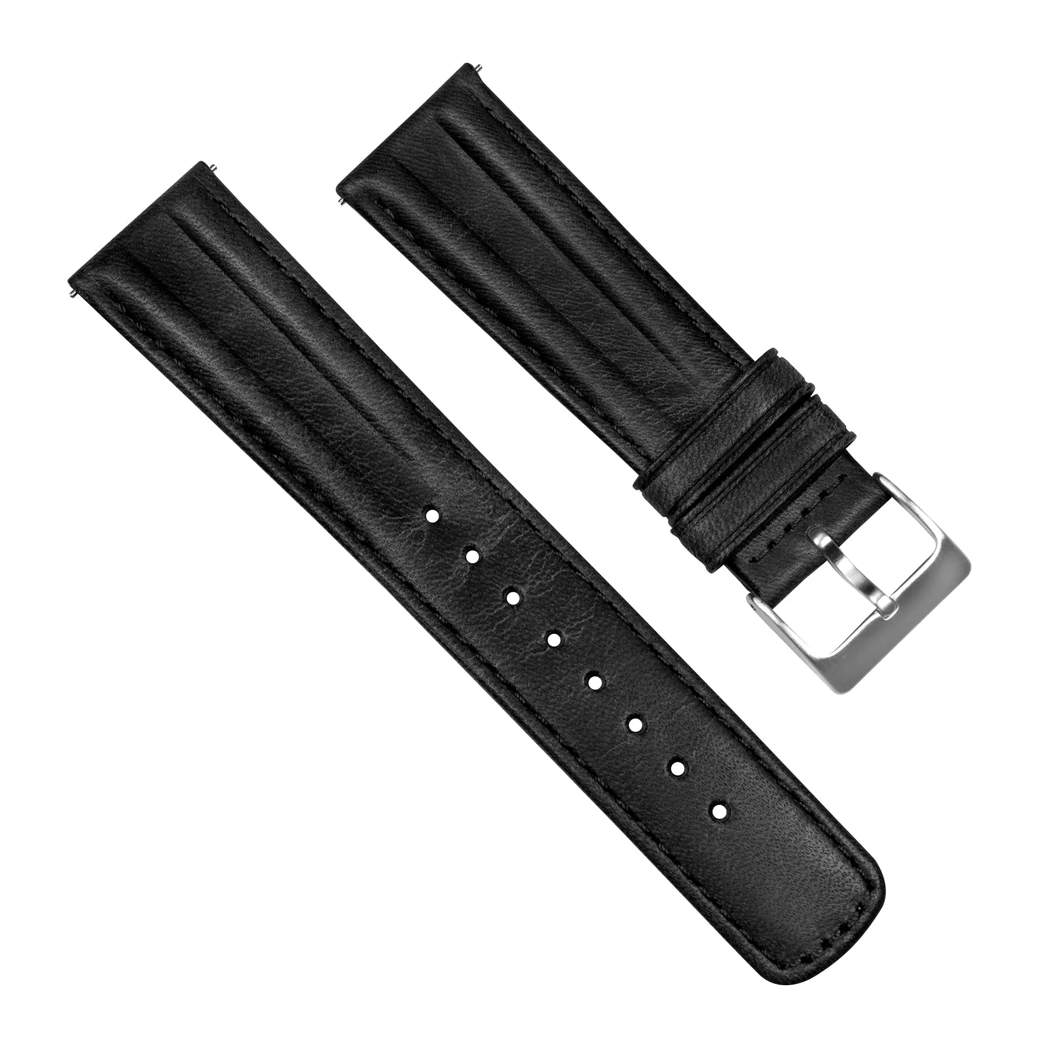 Samsung Galaxy Watch5 Classic Horween Leather Black Watch Band