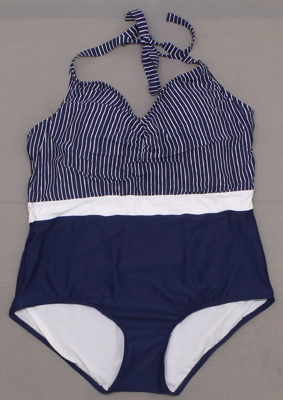 Sea Angel Women's Plus Size Padded Halter One Piece Swimsuit